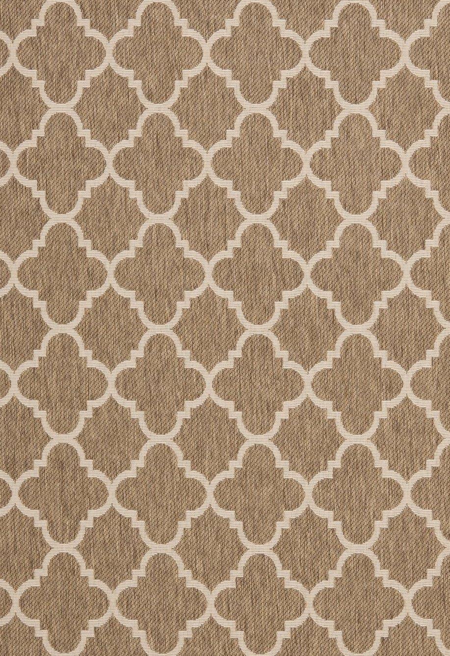 image:imageSAFAVIEH Courtyard Collection 8 x 11 NavyBeige CY6918 Trellis Indoor Outdoor Splashproof Easy Scrubbing Patio Backyard Mudroom Area RugBrownBone