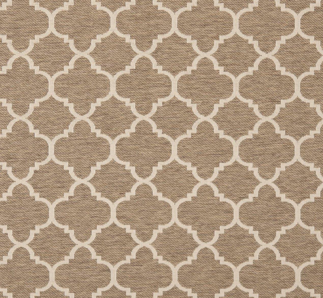 image:imageSAFAVIEH Courtyard Collection 8 x 11 NavyBeige CY6918 Trellis Indoor Outdoor Splashproof Easy Scrubbing Patio Backyard Mudroom Area RugBrownBone