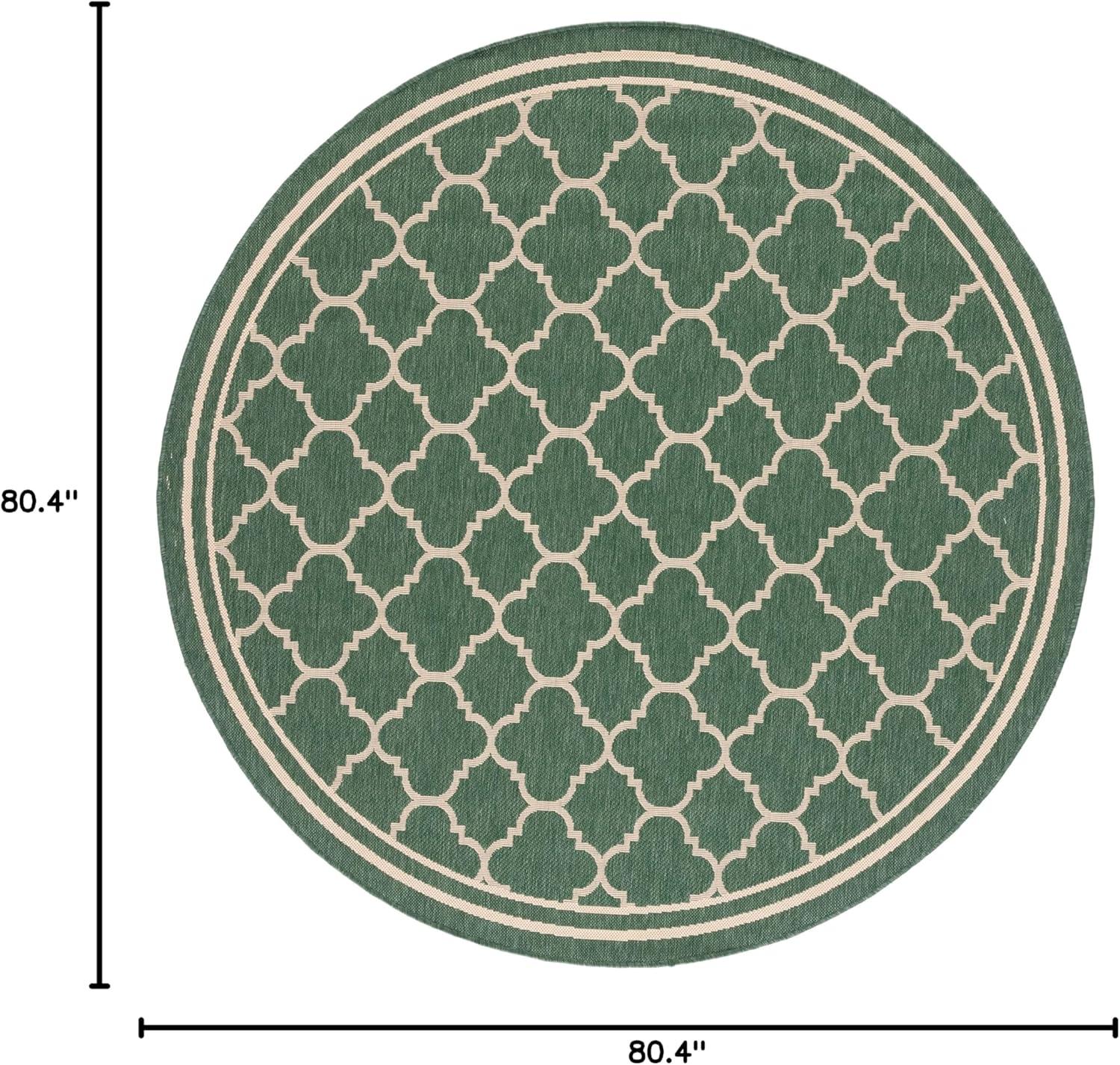 image:imageSAFAVIEH Courtyard Collection 8 x 11 NavyBeige CY6918 Trellis Indoor Outdoor Splashproof Easy Scrubbing Patio Backyard Mudroom Area RugDark GreenBeige