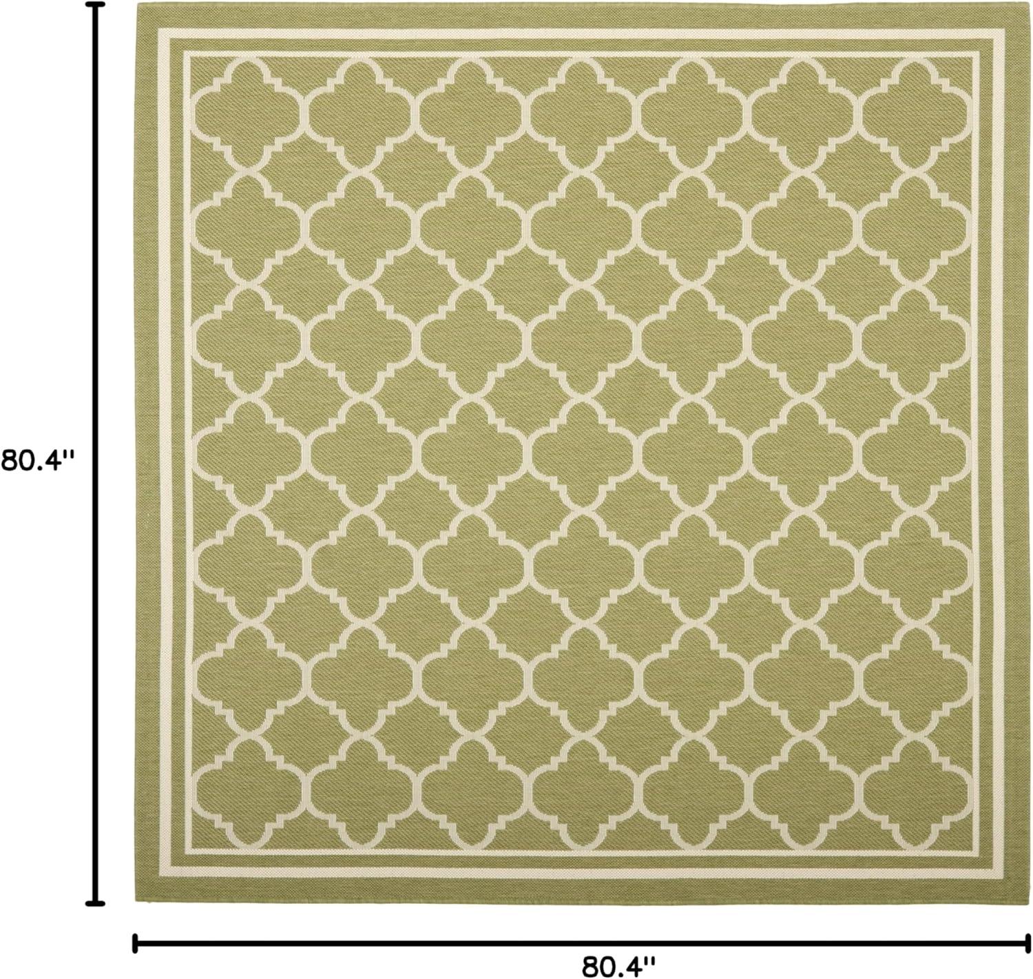 image:imageSAFAVIEH Courtyard Collection 8 x 11 NavyBeige CY6918 Trellis Indoor Outdoor Splashproof Easy Scrubbing Patio Backyard Mudroom Area RugGreenBeige