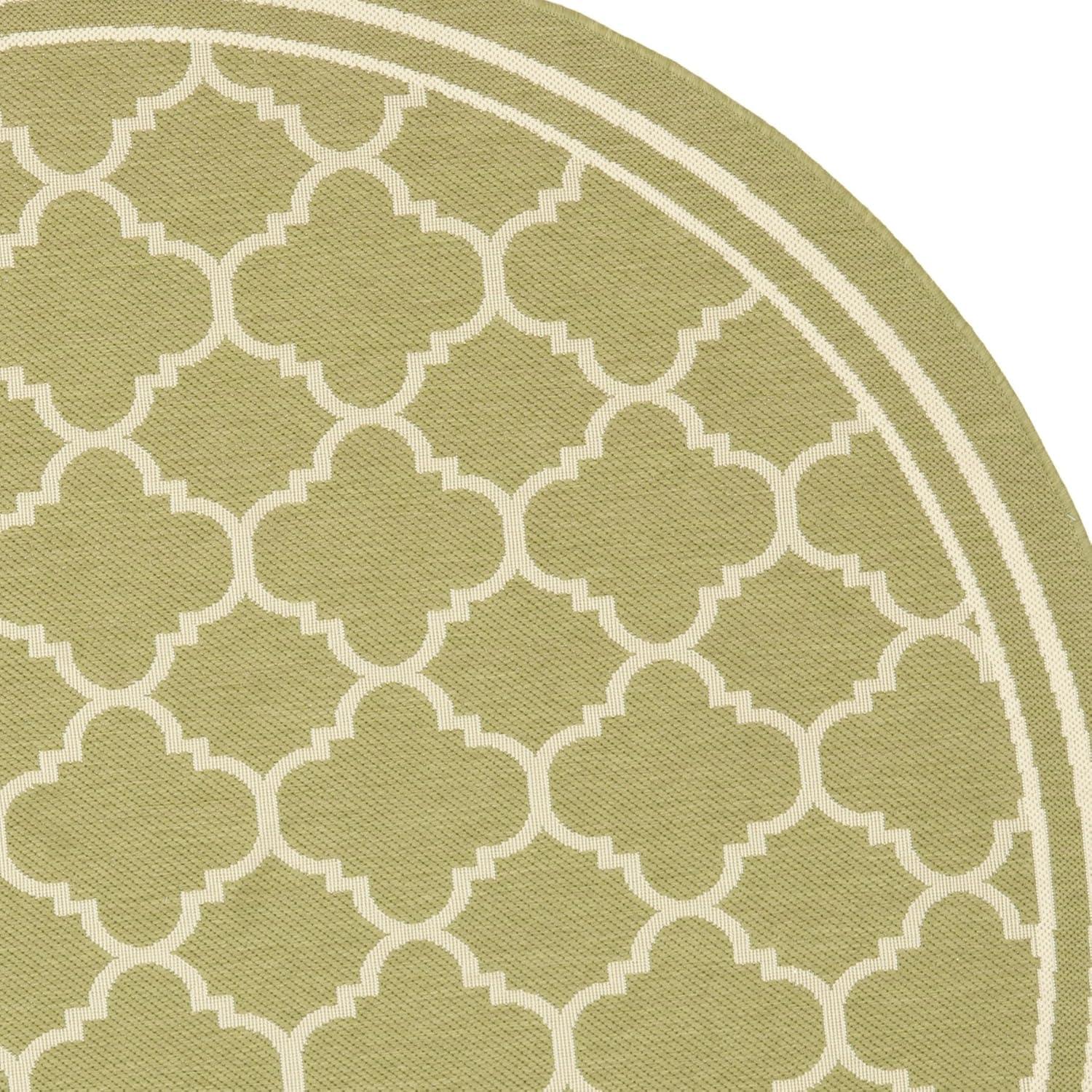 image:imageSAFAVIEH Courtyard Collection 8 x 11 NavyBeige CY6918 Trellis Indoor Outdoor Splashproof Easy Scrubbing Patio Backyard Mudroom Area RugGreenBeige