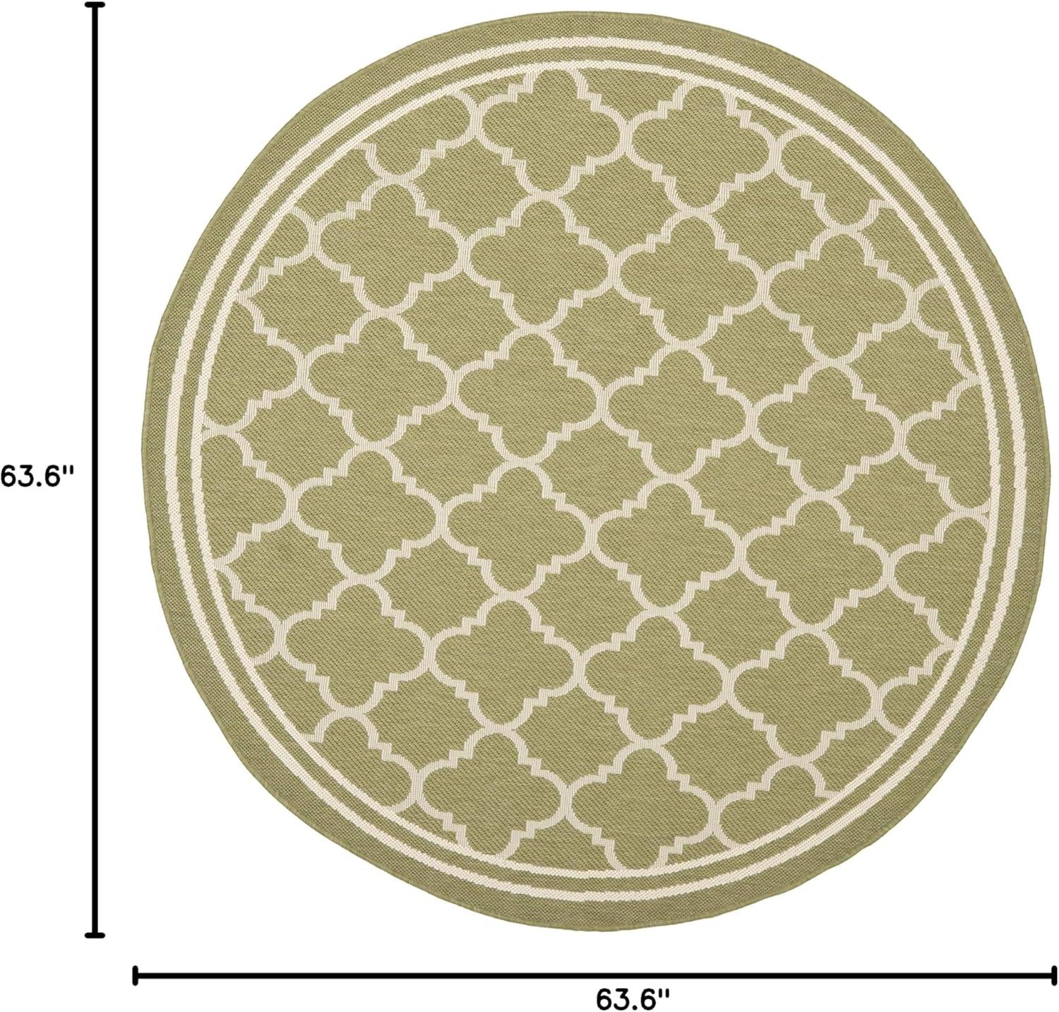 image:imageSAFAVIEH Courtyard Collection 8 x 11 NavyBeige CY6918 Trellis Indoor Outdoor Splashproof Easy Scrubbing Patio Backyard Mudroom Area RugGreenBeige