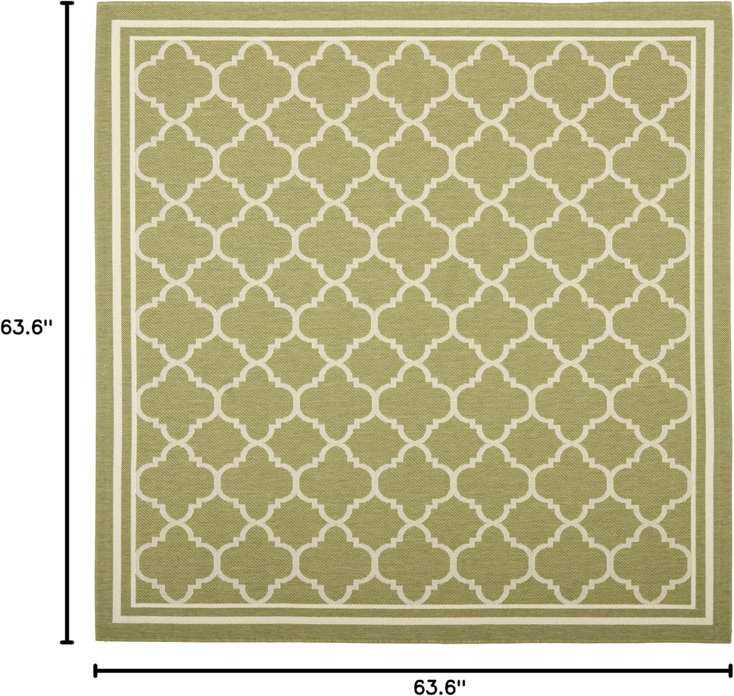 image:imageSAFAVIEH Courtyard Collection 8 x 11 NavyBeige CY6918 Trellis Indoor Outdoor Splashproof Easy Scrubbing Patio Backyard Mudroom Area RugGreenBeige