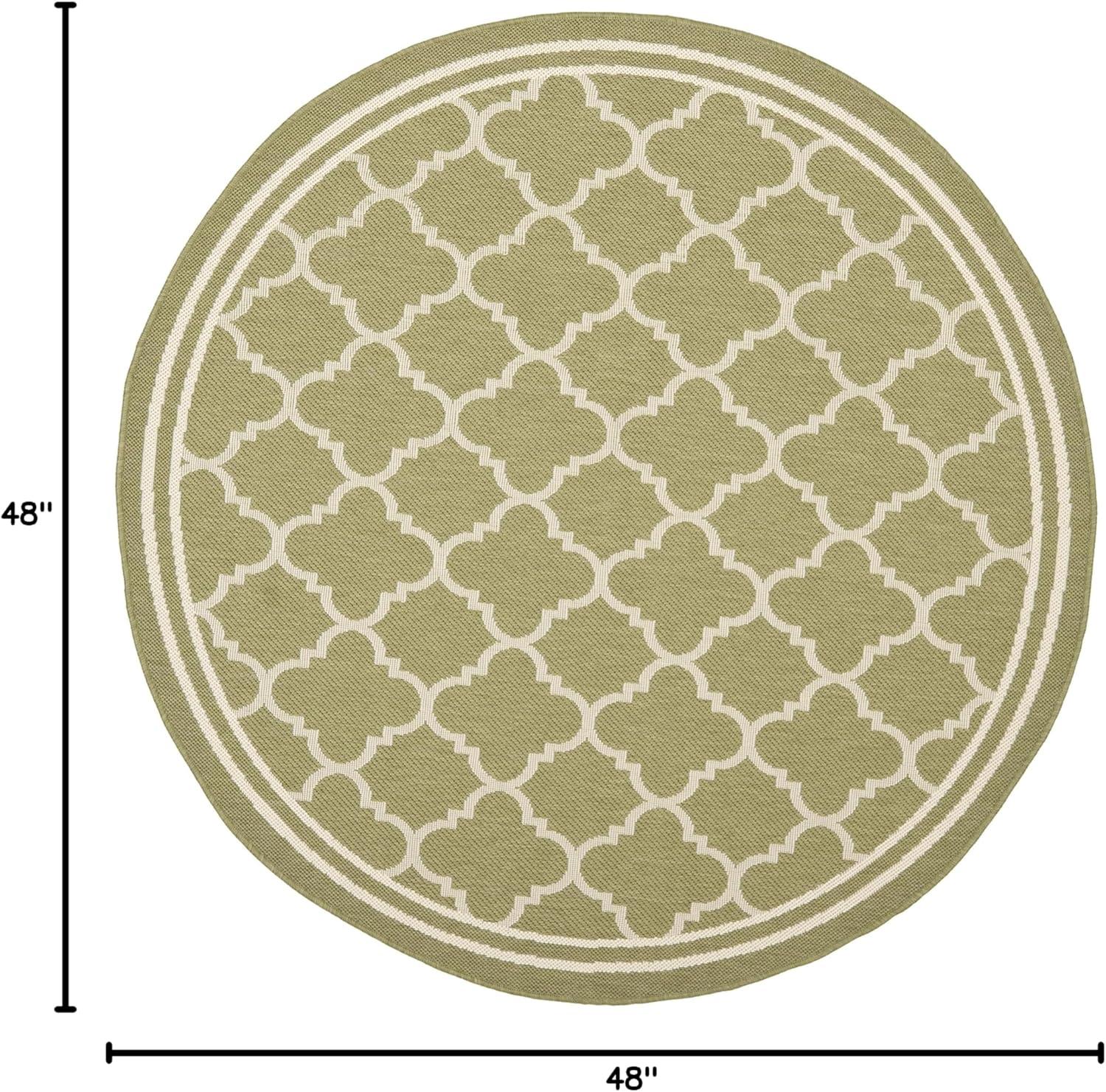 image:imageSAFAVIEH Courtyard Collection 8 x 11 NavyBeige CY6918 Trellis Indoor Outdoor Splashproof Easy Scrubbing Patio Backyard Mudroom Area RugGreenBeige