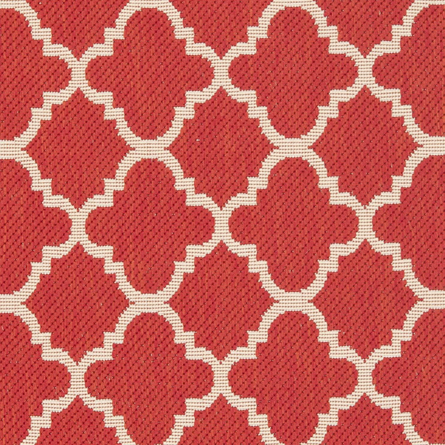 image:imageSAFAVIEH Courtyard Collection 8 x 11 NavyBeige CY6918 Trellis Indoor Outdoor Splashproof Easy Scrubbing Patio Backyard Mudroom Area RugRedBone