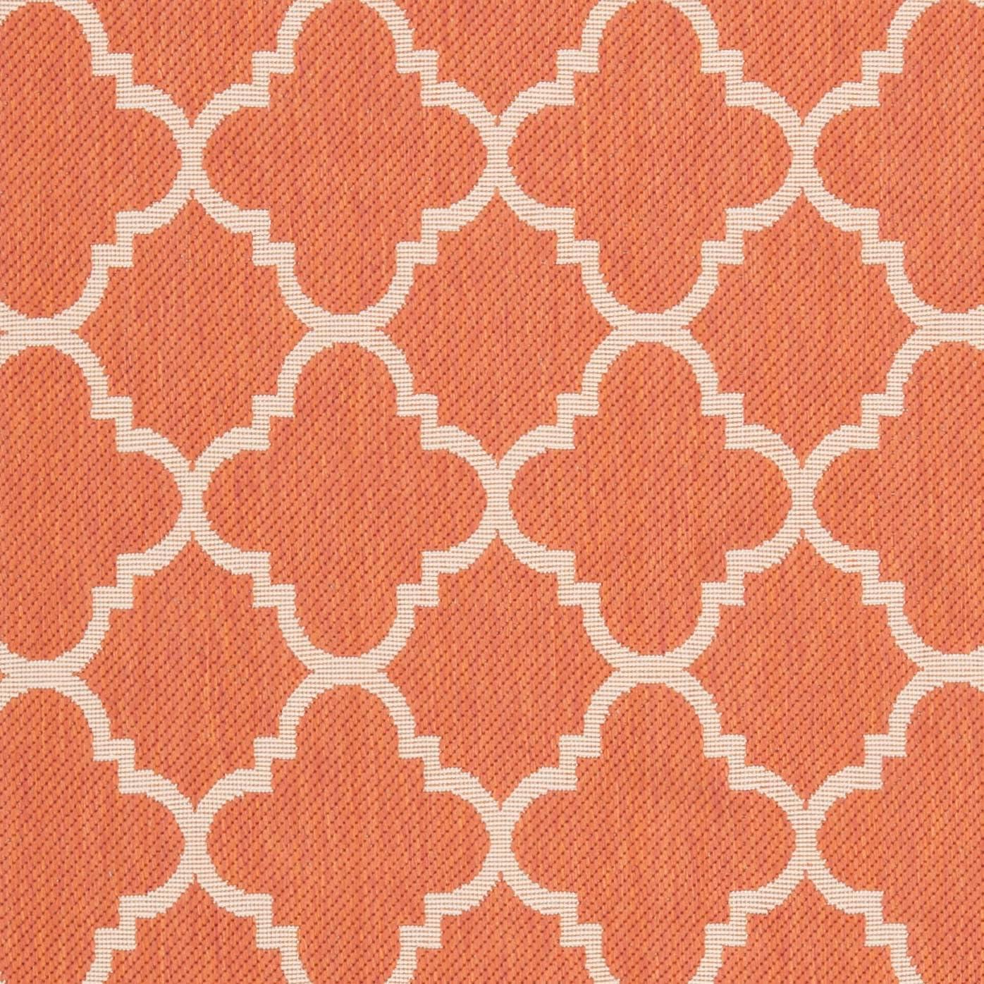 image:imageSAFAVIEH Courtyard Collection 8 x 11 NavyBeige CY6918 Trellis Indoor Outdoor Splashproof Easy Scrubbing Patio Backyard Mudroom Area RugTerracottaBone