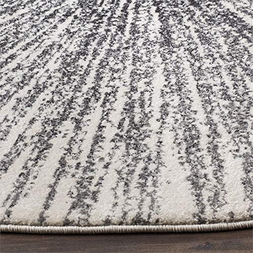 image:imageSAFAVIEH Evoke Collection 51 x 76 FuchsiaCream EVK228R Abstract Burst NonShedding Living Room Bedroom Area RugBlackIvory