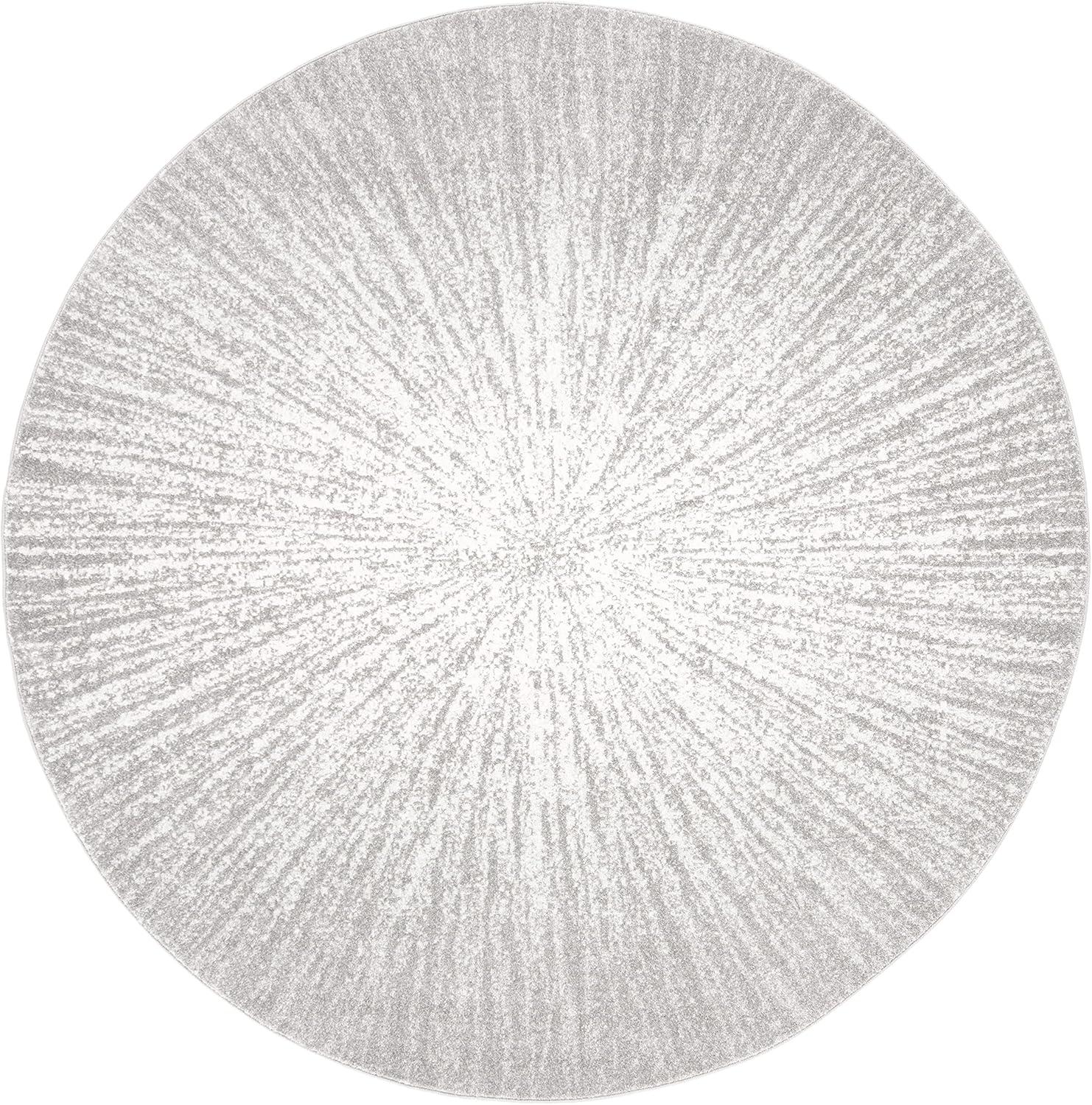 image:imageSAFAVIEH Evoke Collection 51 x 76 FuchsiaCream EVK228R Abstract Burst NonShedding Living Room Bedroom Area RugDark GreyIvory