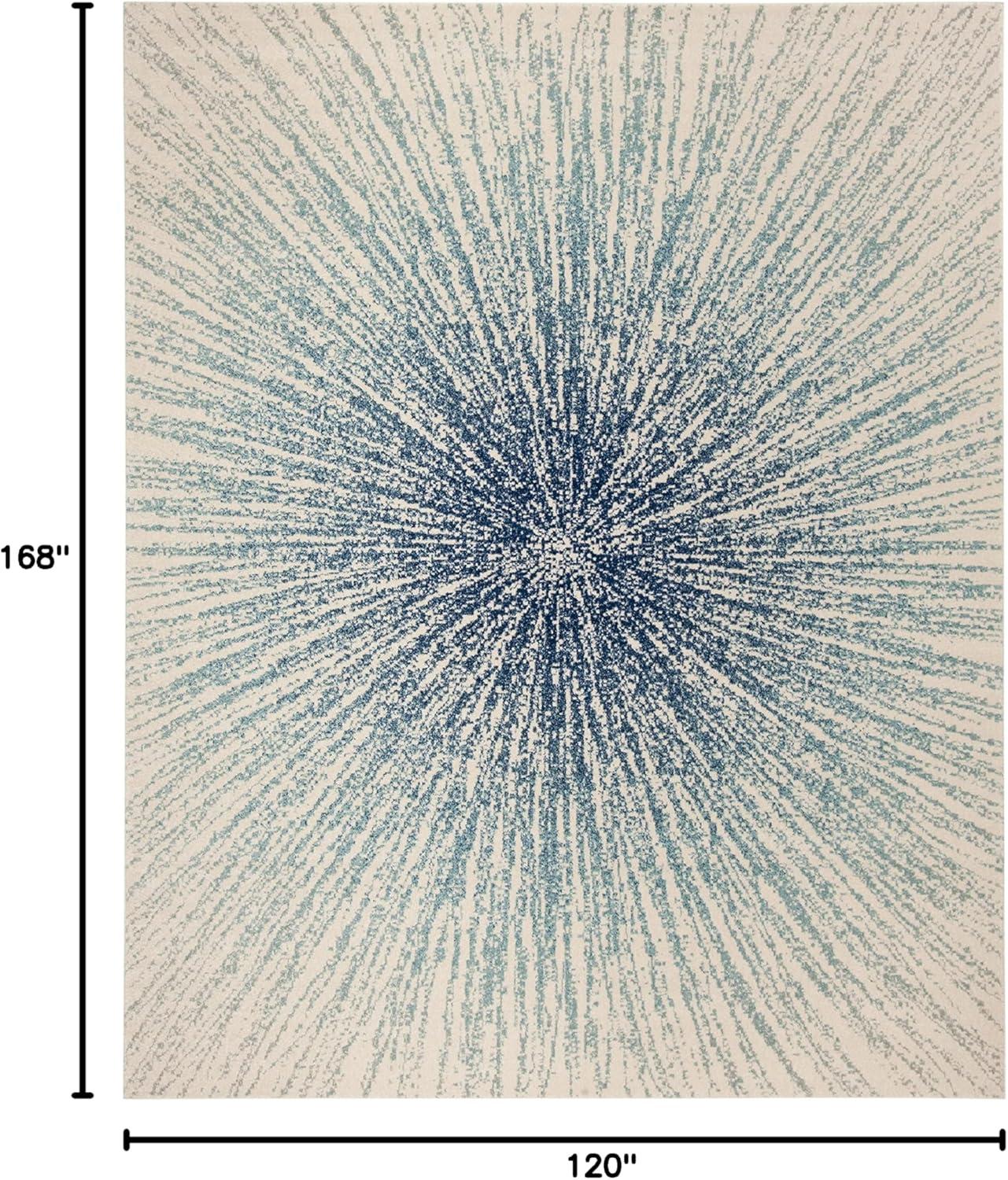 image:imageSAFAVIEH Evoke Collection 51 x 76 FuchsiaCream EVK228R Abstract Burst NonShedding Living Room Bedroom Area RugRoyalIvory