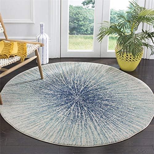 image:imageSAFAVIEH Evoke Collection 51 x 76 FuchsiaCream EVK228R Abstract Burst NonShedding Living Room Bedroom Area RugRoyalIvory