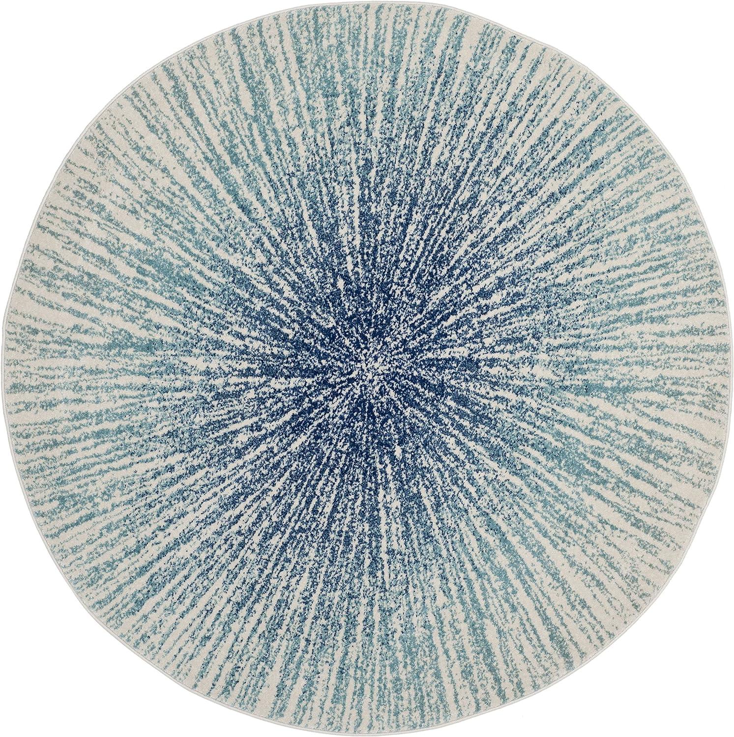 image:imageSAFAVIEH Evoke Collection 51 x 76 FuchsiaCream EVK228R Abstract Burst NonShedding Living Room Bedroom Area RugRoyalIvory