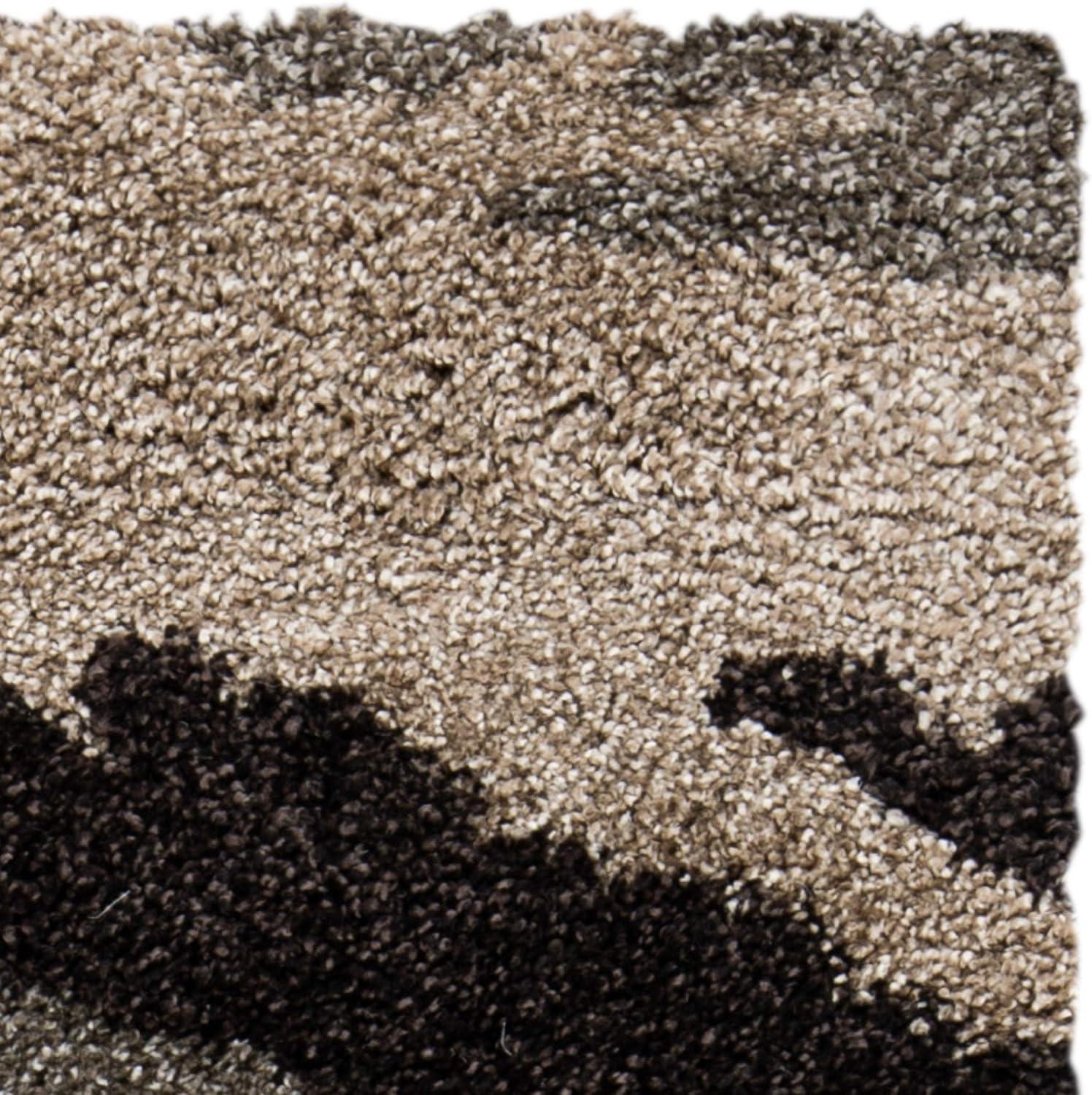 image:imageSAFAVIEH Florida Shag Collection Area Rug 53 x 76 Beige amp Multi Camouflage Design NonShedding amp Easy Care 12inch Thick Ideal for High Traffic Areas in Living Room Bedroom SG4531391BeigeMulti