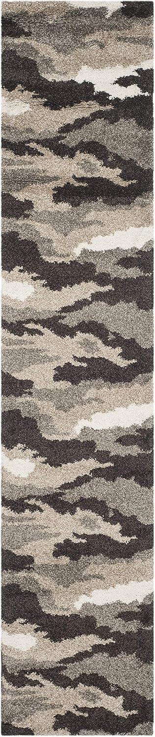 image:imageSAFAVIEH Florida Shag Collection Area Rug 53 x 76 Beige amp Multi Camouflage Design NonShedding amp Easy Care 12inch Thick Ideal for High Traffic Areas in Living Room Bedroom SG4531391BeigeMulti
