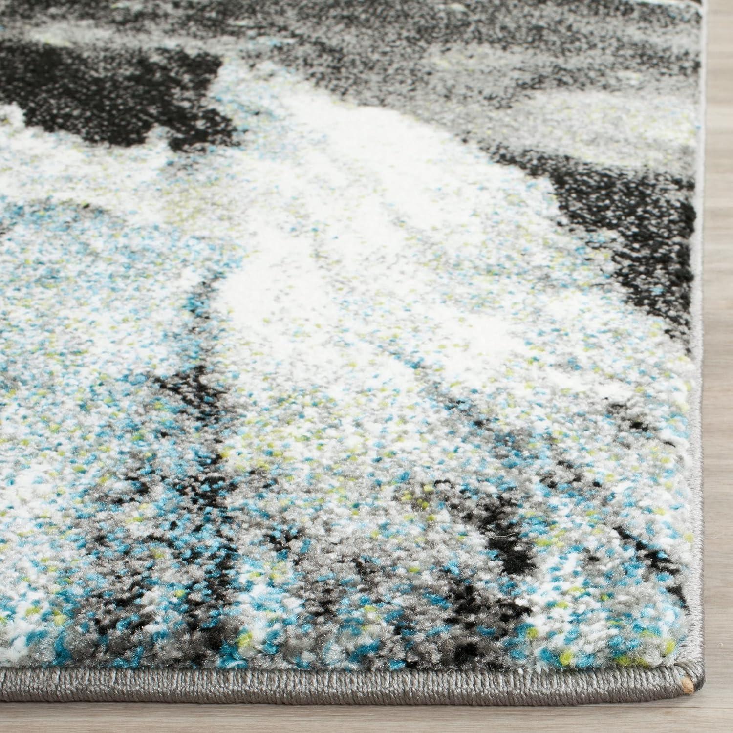 image:imageSAFAVIEH Glacier Collection Accent Rug 4 x 6 Blue amp Multi Modern Abstract Design NonShedding amp Easy Care Ideal for High Traffic Areas in Entryway Living Room Bedroom GLA123BBlueMulti