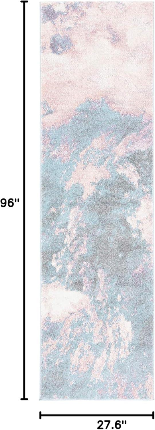 image:imageSAFAVIEH Glacier Collection Accent Rug 4 x 6 Blue amp Multi Modern Abstract Design NonShedding amp Easy Care Ideal for High Traffic Areas in Entryway Living Room Bedroom GLA123BPinkBlue