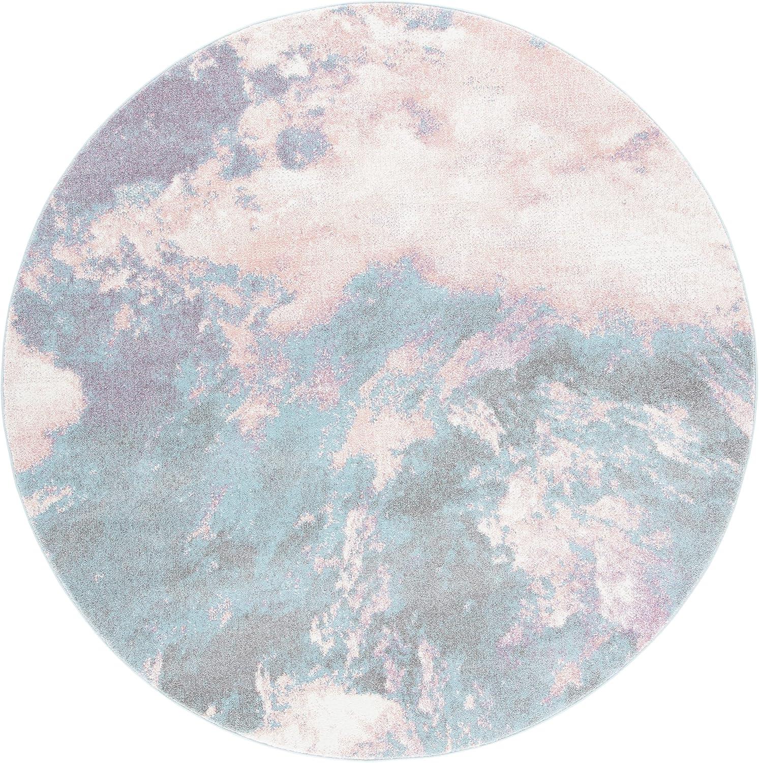 image:imageSAFAVIEH Glacier Collection Accent Rug 4 x 6 Blue amp Multi Modern Abstract Design NonShedding amp Easy Care Ideal for High Traffic Areas in Entryway Living Room Bedroom GLA123BPinkBlue