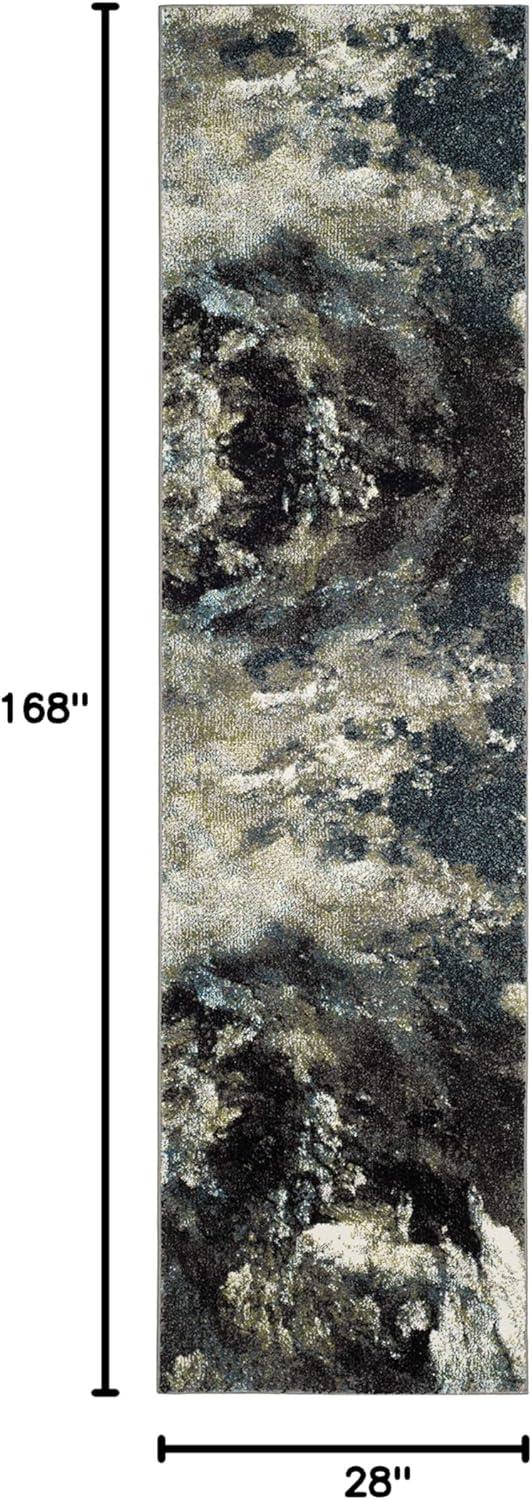 image:imageSAFAVIEH Glacier Collection Accent Rug 4 x 6 Blue amp Multi Modern Abstract Design NonShedding amp Easy Care Ideal for High Traffic Areas in Entryway Living Room Bedroom GLA123BBlueMulti