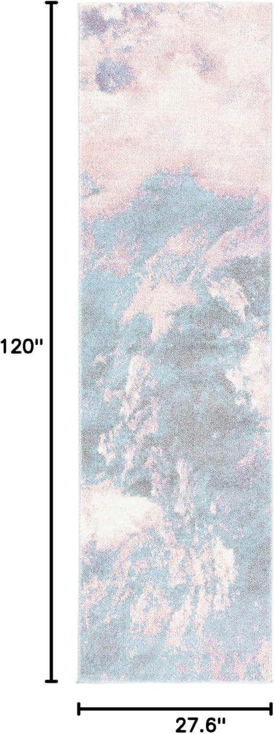 image:imageSAFAVIEH Glacier Collection Accent Rug 4 x 6 Blue amp Multi Modern Abstract Design NonShedding amp Easy Care Ideal for High Traffic Areas in Entryway Living Room Bedroom GLA123BPinkBlue