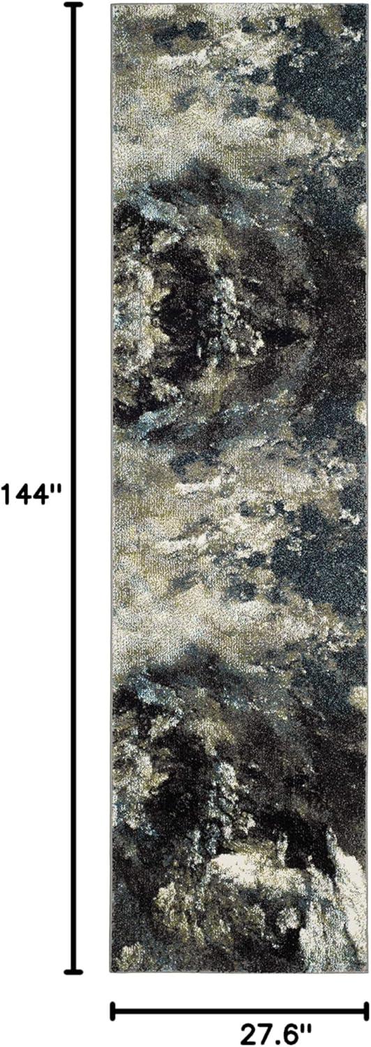 image:imageSAFAVIEH Glacier Collection Accent Rug 4 x 6 Blue amp Multi Modern Abstract Design NonShedding amp Easy Care Ideal for High Traffic Areas in Entryway Living Room Bedroom GLA123BBlueMulti
