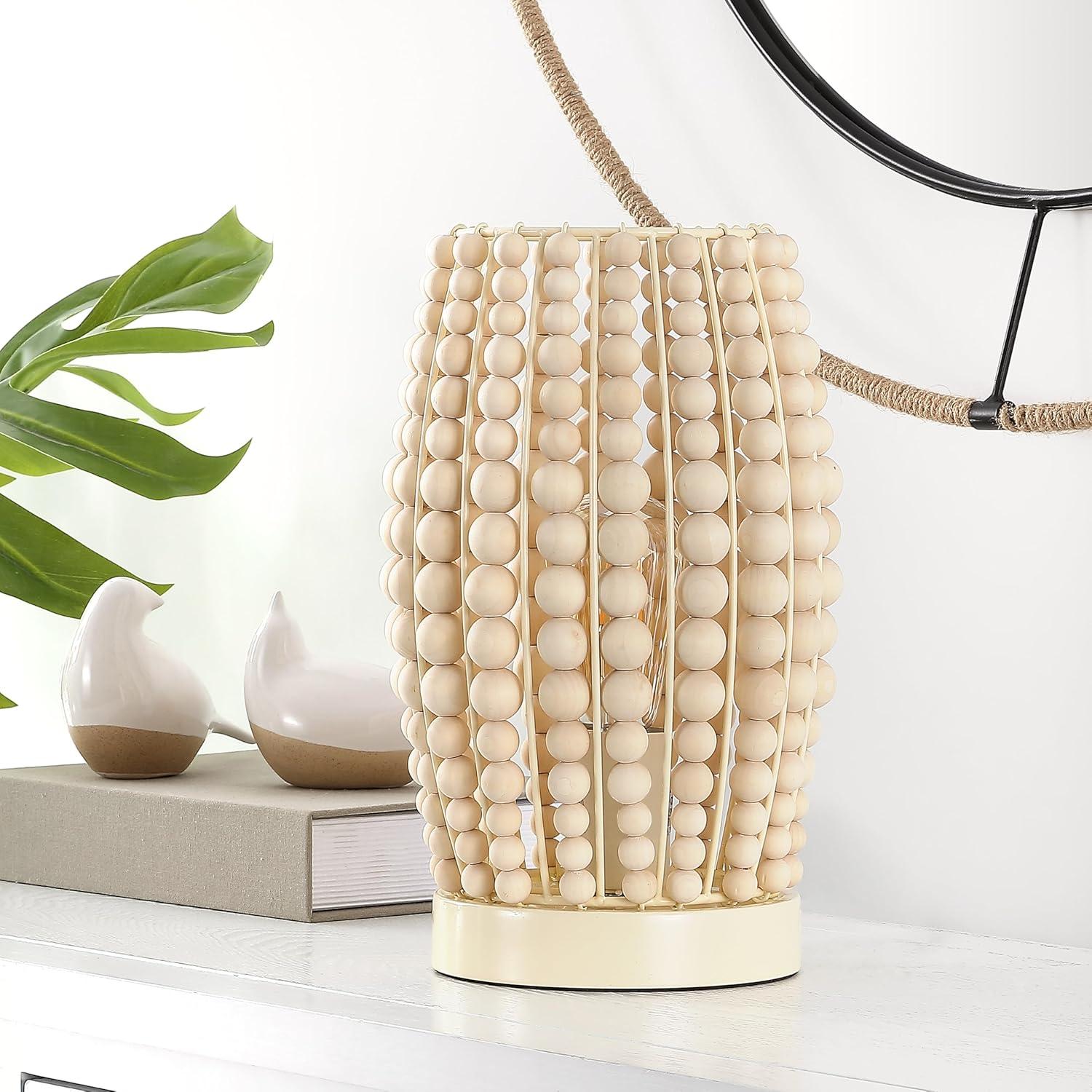 image:imageSAFAVIEH Lighting Collection Darrow White 12inch Table Lamp LED Bulb Included