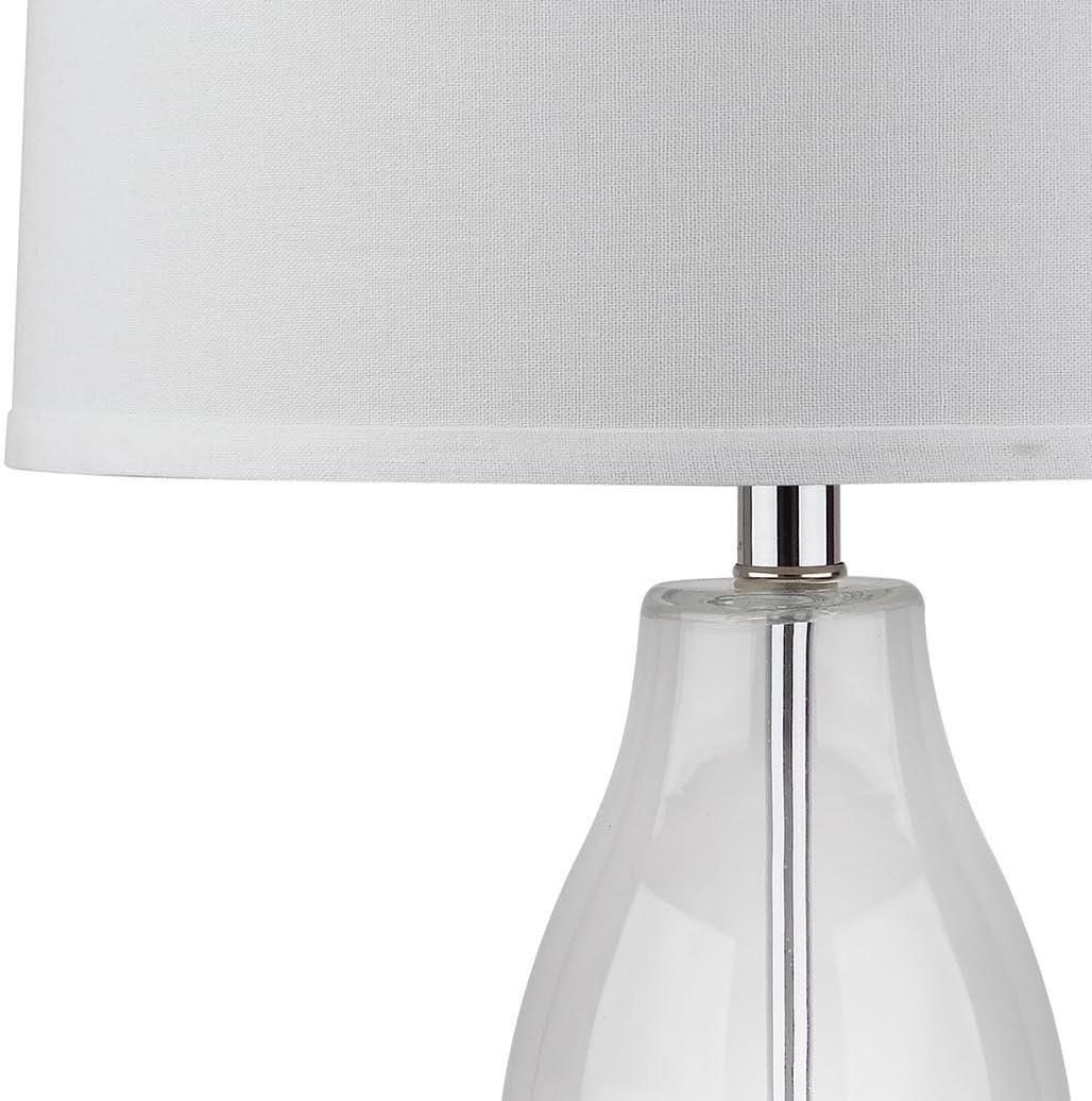 image:imageSAFAVIEH Lighting Collection Mercurio Blue Glass Double Gourd 29inch Bedroom Living Room Home Office Desk Nightstand Table Lamp Set of 2 LED Bulbs IncludedClear