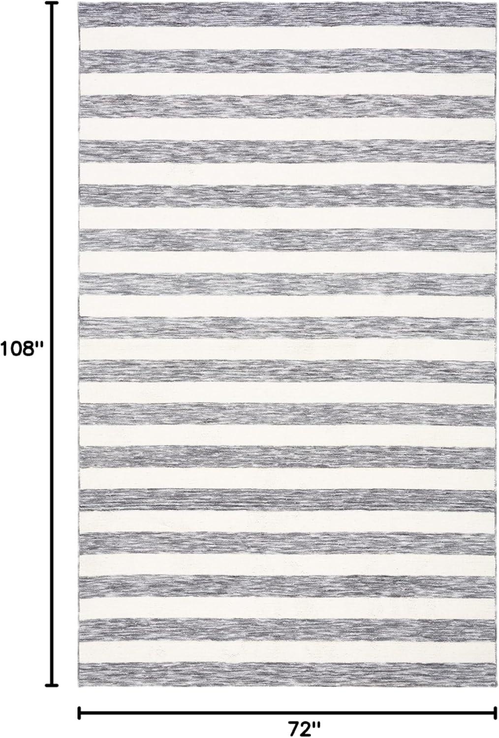 image:imageSAFAVIEH Washable Rug Easy Care Collection 5 x 8 Blue amp Ivory Easy to Clean Ideal for Living Room Bedroom Dining Space ECR115MDark GreyIvory