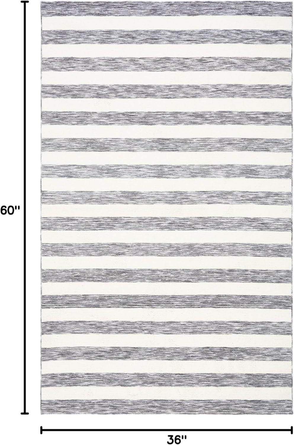 image:imageSAFAVIEH Washable Rug Easy Care Collection 5 x 8 Blue amp Ivory Easy to Clean Ideal for Living Room Bedroom Dining Space ECR115MDark GreyIvory