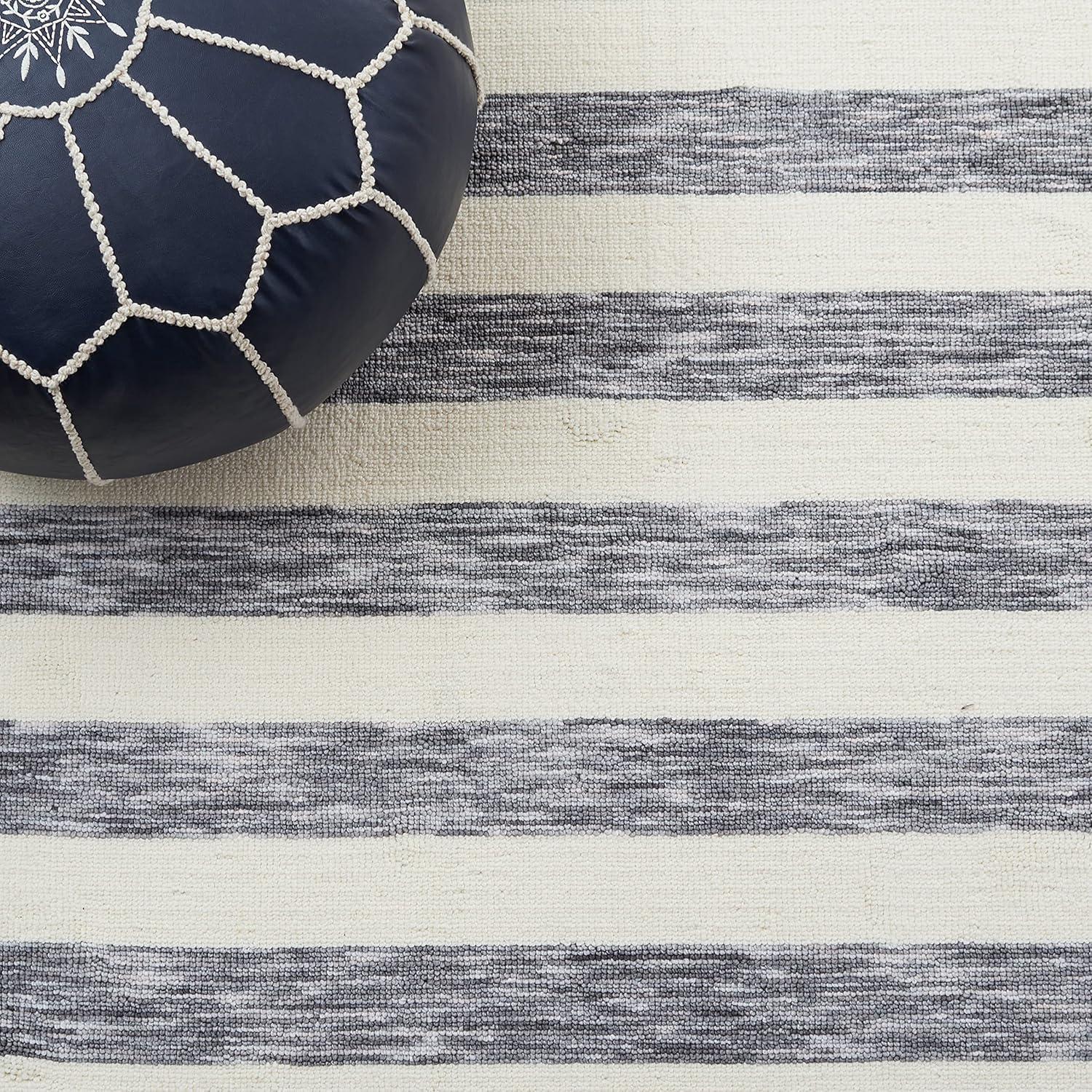 image:imageSAFAVIEH Washable Rug Easy Care Collection 5 x 8 Blue amp Ivory Easy to Clean Ideal for Living Room Bedroom Dining Space ECR115MDark GreyIvory