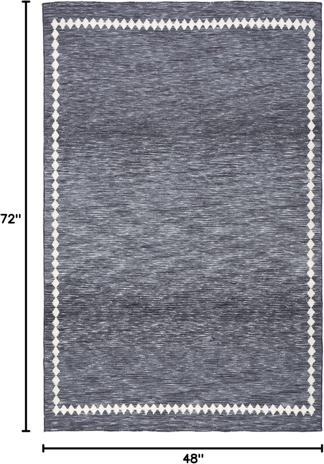 image:imageSAFAVIEH Washable Rug Easy Care Collection 5 x 8 Grey amp Ivory Easy to Clean Ideal for Living Room Bedroom Dining Space ECR110FGreyIvory