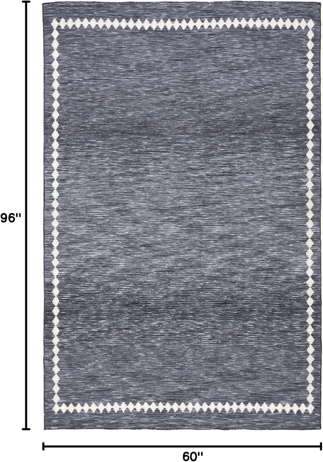 image:imageSAFAVIEH Washable Rug Easy Care Collection 5 x 8 Grey amp Ivory Easy to Clean Ideal for Living Room Bedroom Dining Space ECR110FGreyIvory