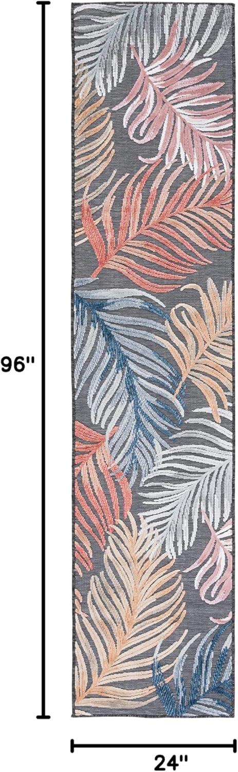 image:imageSAFAVIEH Washable Rug Outdoor Cabana Collection 8 x 10 Black amp Rust NonShedding amp Easy to Clean Ideal for Patio Backyard Mudroom CBN445HBlackRust