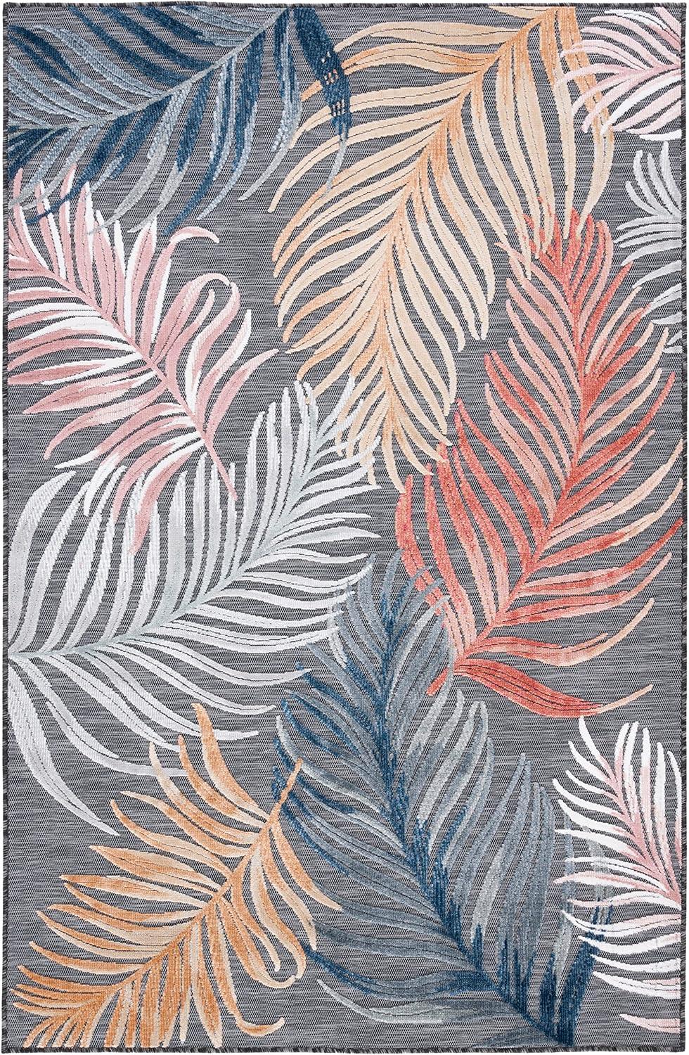 image:imageSAFAVIEH Washable Rug Outdoor Cabana Collection 8 x 10 Black amp Rust NonShedding amp Easy to Clean Ideal for Patio Backyard Mudroom CBN445HBlackRust
