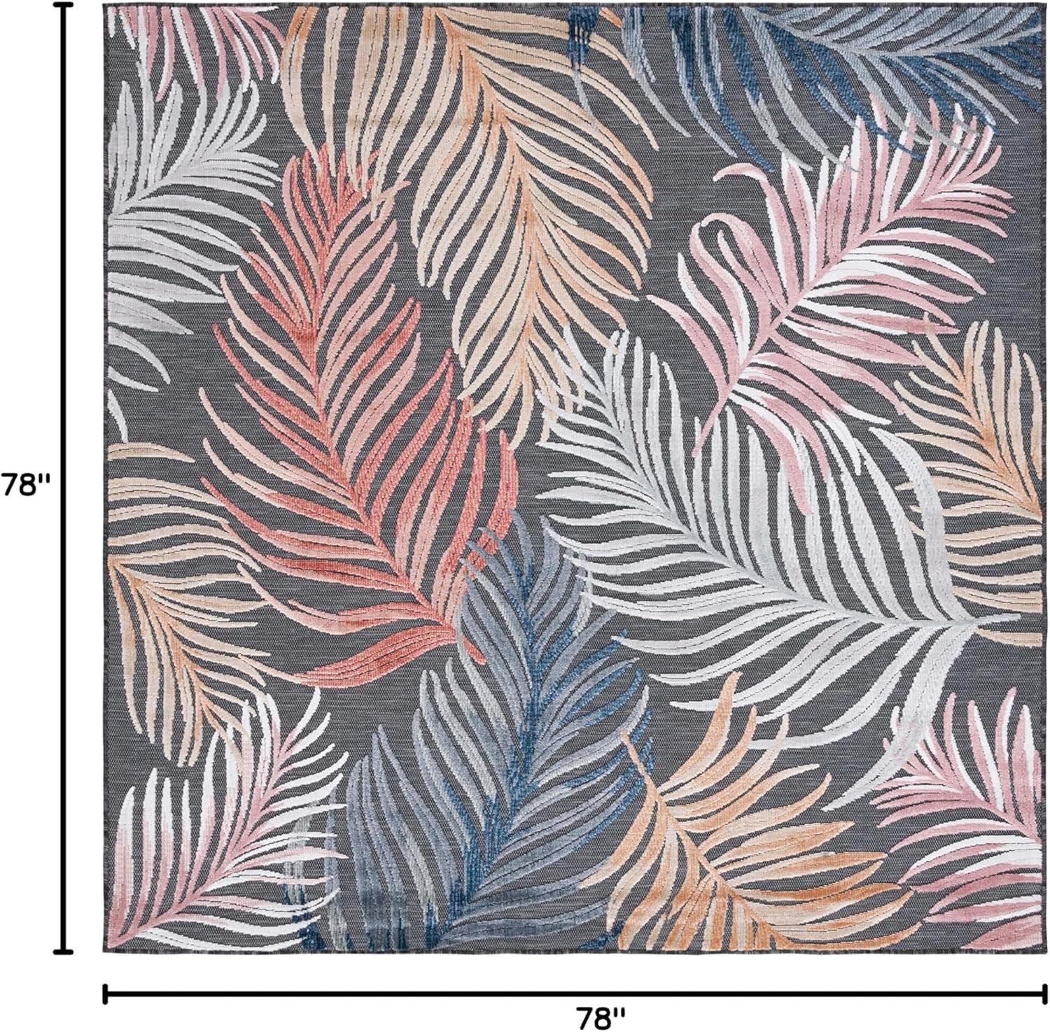 image:imageSAFAVIEH Washable Rug Outdoor Cabana Collection 8 x 10 Black amp Rust NonShedding amp Easy to Clean Ideal for Patio Backyard Mudroom CBN445HBlackRust