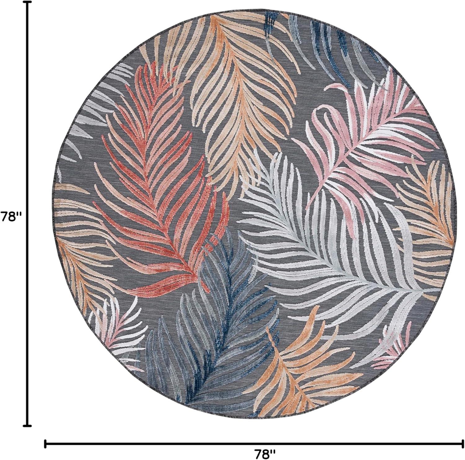 image:imageSAFAVIEH Washable Rug Outdoor Cabana Collection 8 x 10 Black amp Rust NonShedding amp Easy to Clean Ideal for Patio Backyard Mudroom CBN445HBlackRust