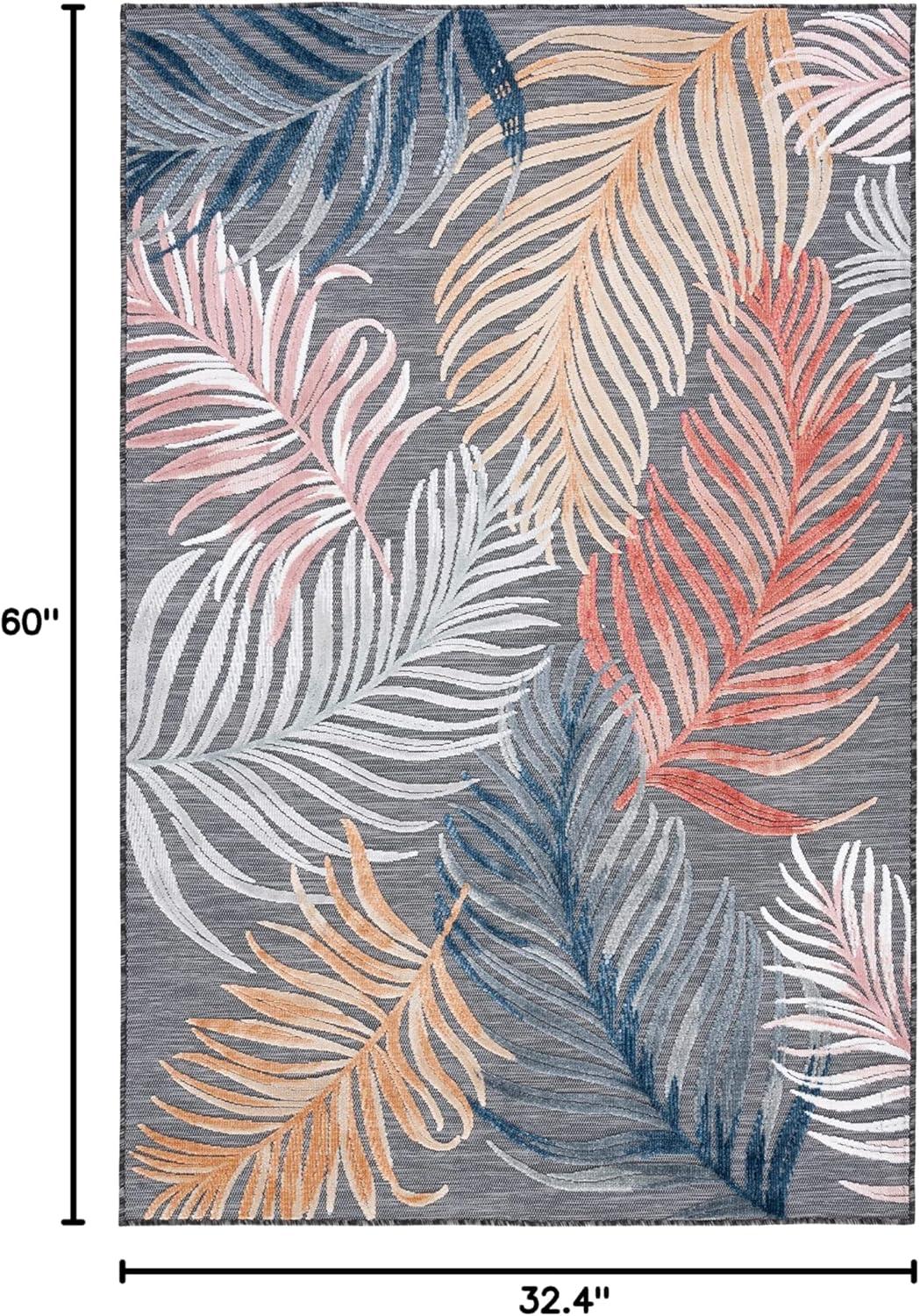 image:imageSAFAVIEH Washable Rug Outdoor Cabana Collection 8 x 10 Black amp Rust NonShedding amp Easy to Clean Ideal for Patio Backyard Mudroom CBN445HBlackRust