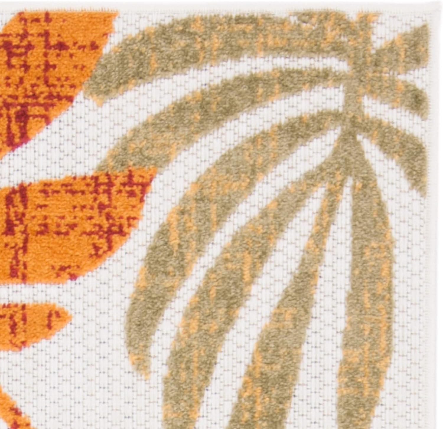 image:imageSAFAVIEH Washable Rug Outdoor Cabana Collection 8 x 10 Cream amp Red NonShedding amp Easy to Clean Ideal for Patio Backyard Mudroom CBN814ACremeRed