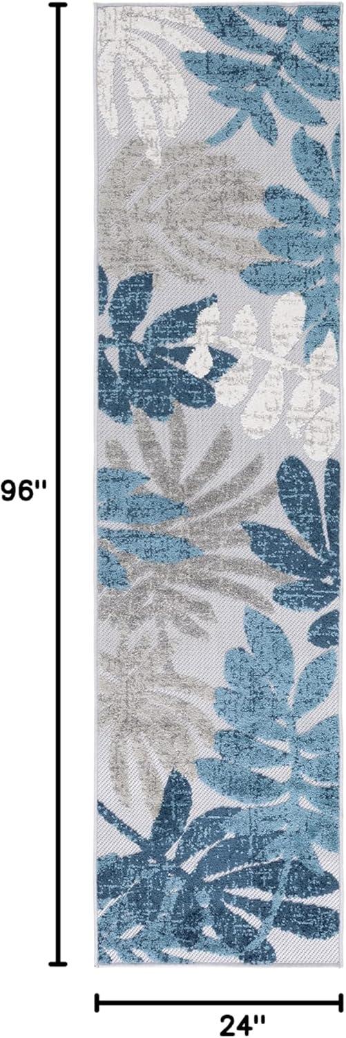 image:imageSAFAVIEH Washable Rug Outdoor Cabana Collection 8 x 10 Cream amp Red NonShedding amp Easy to Clean Ideal for Patio Backyard Mudroom CBN814AGreyBlue