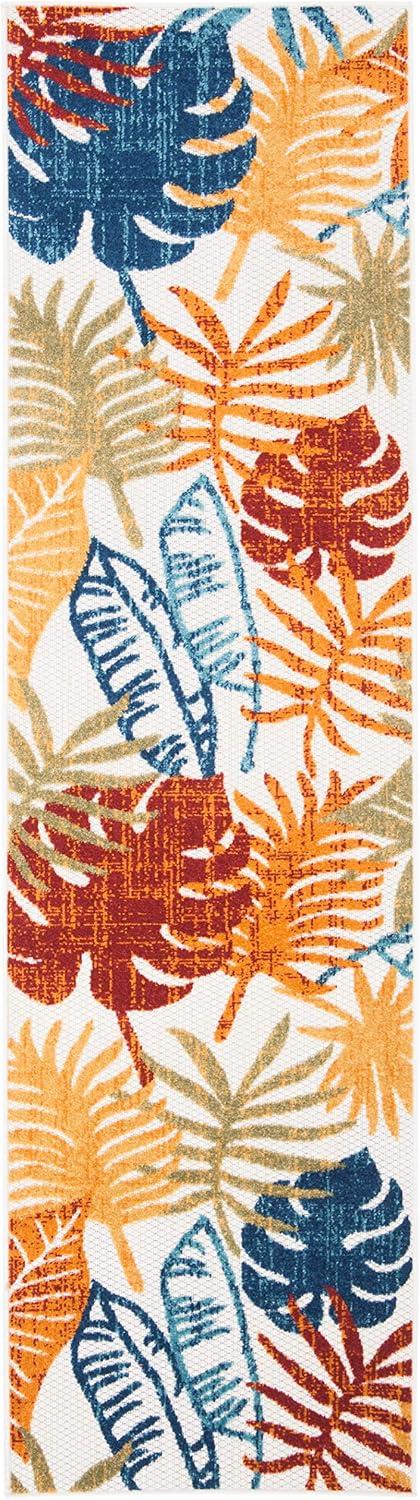 image:imageSAFAVIEH Washable Rug Outdoor Cabana Collection 8 x 10 Cream amp Red NonShedding amp Easy to Clean Ideal for Patio Backyard Mudroom CBN831ACremeRed