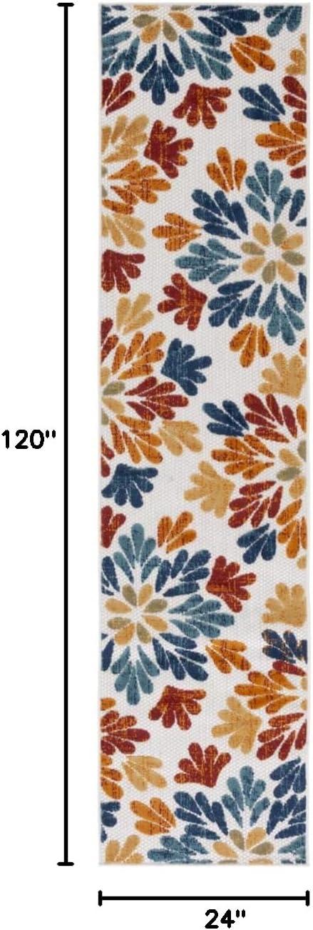 image:imageSAFAVIEH Washable Rug Outdoor Cabana Collection 9 x 12 Grey amp Blue NonShedding amp Easy to Clean Ideal for Patio Backyard Mudroom CBN800FCremeRed