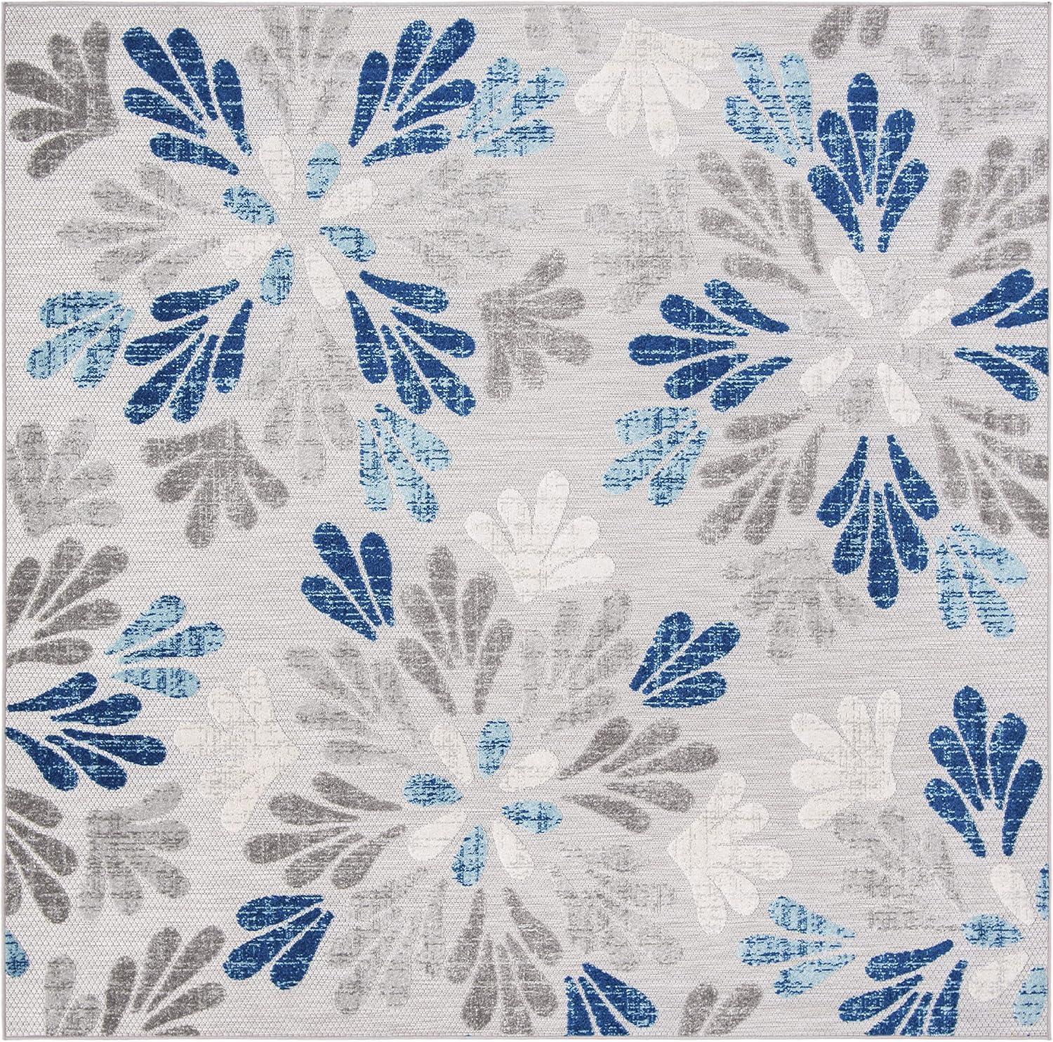 image:imageSAFAVIEH Washable Rug Outdoor Cabana Collection 9 x 12 Grey amp Blue NonShedding amp Easy to Clean Ideal for Patio Backyard Mudroom CBN800FGreyBlue