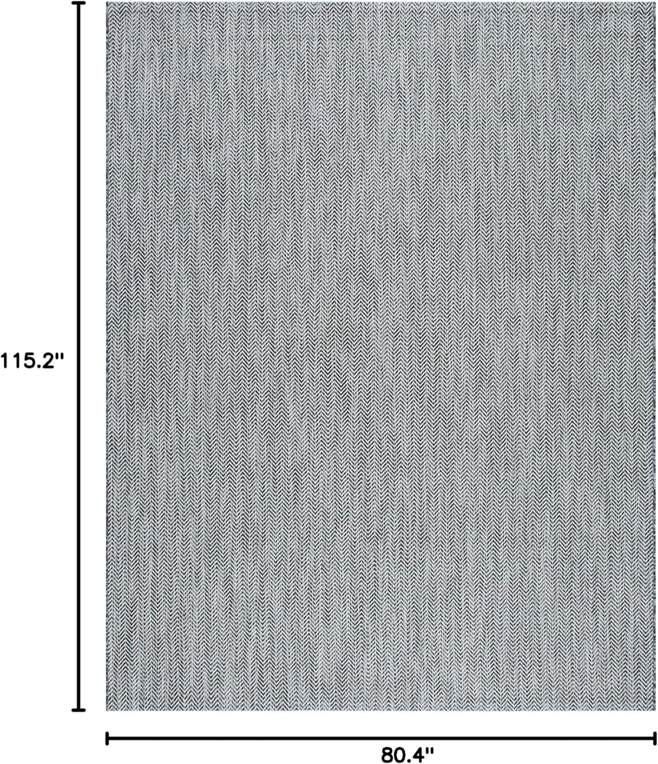 image:imageSAFAVIEH Washable Rug Outdoor Courtyard Collection 10 Square Black amp Beige NonShedding amp Easy Cleaning Ideal for Patio Backyard Mudroom CY802236621BlackBeige