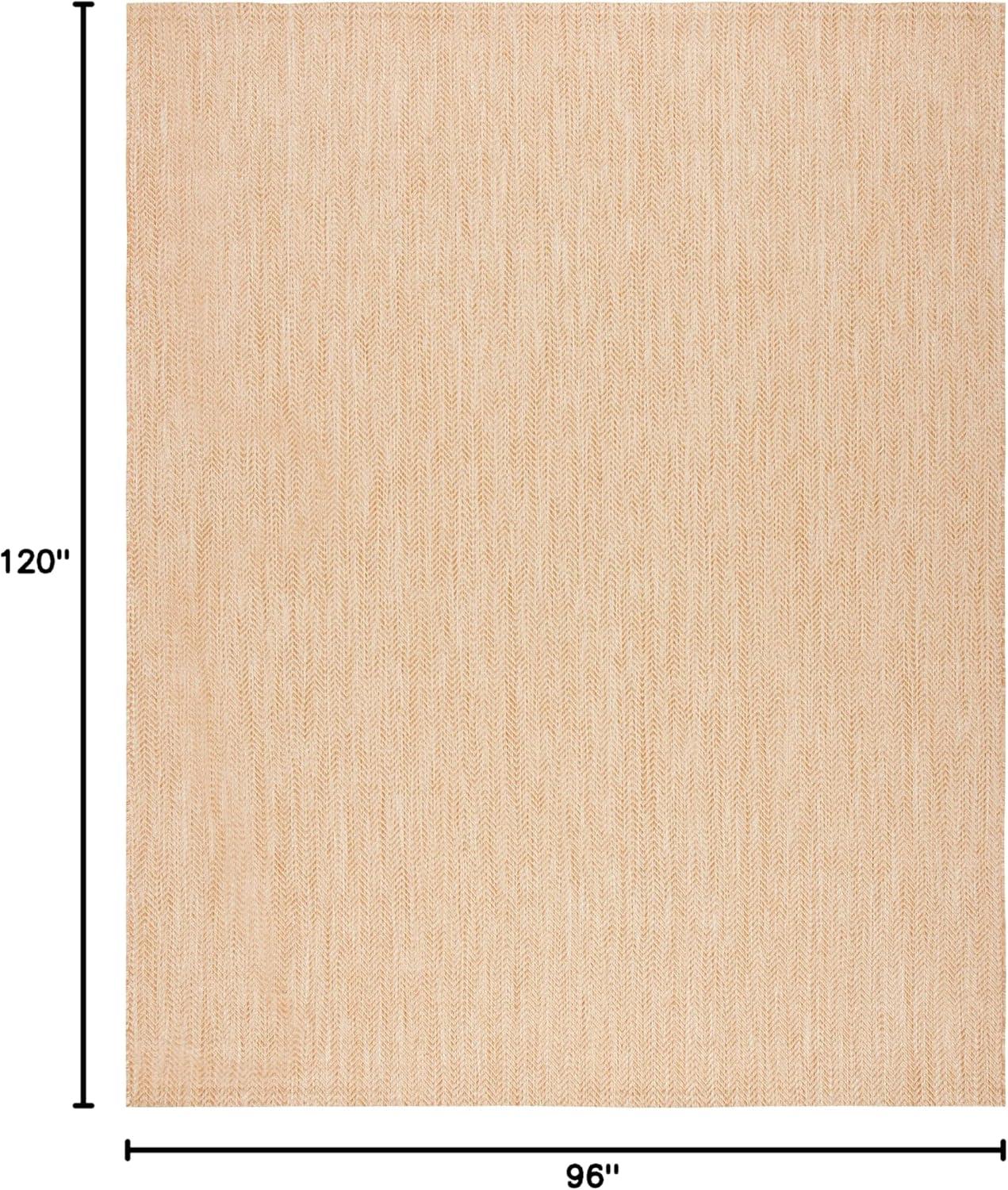 image:imageSAFAVIEH Washable Rug Outdoor Courtyard Collection 10 Square Black amp Beige NonShedding amp Easy Cleaning Ideal for Patio Backyard Mudroom CY802236621NaturalCream