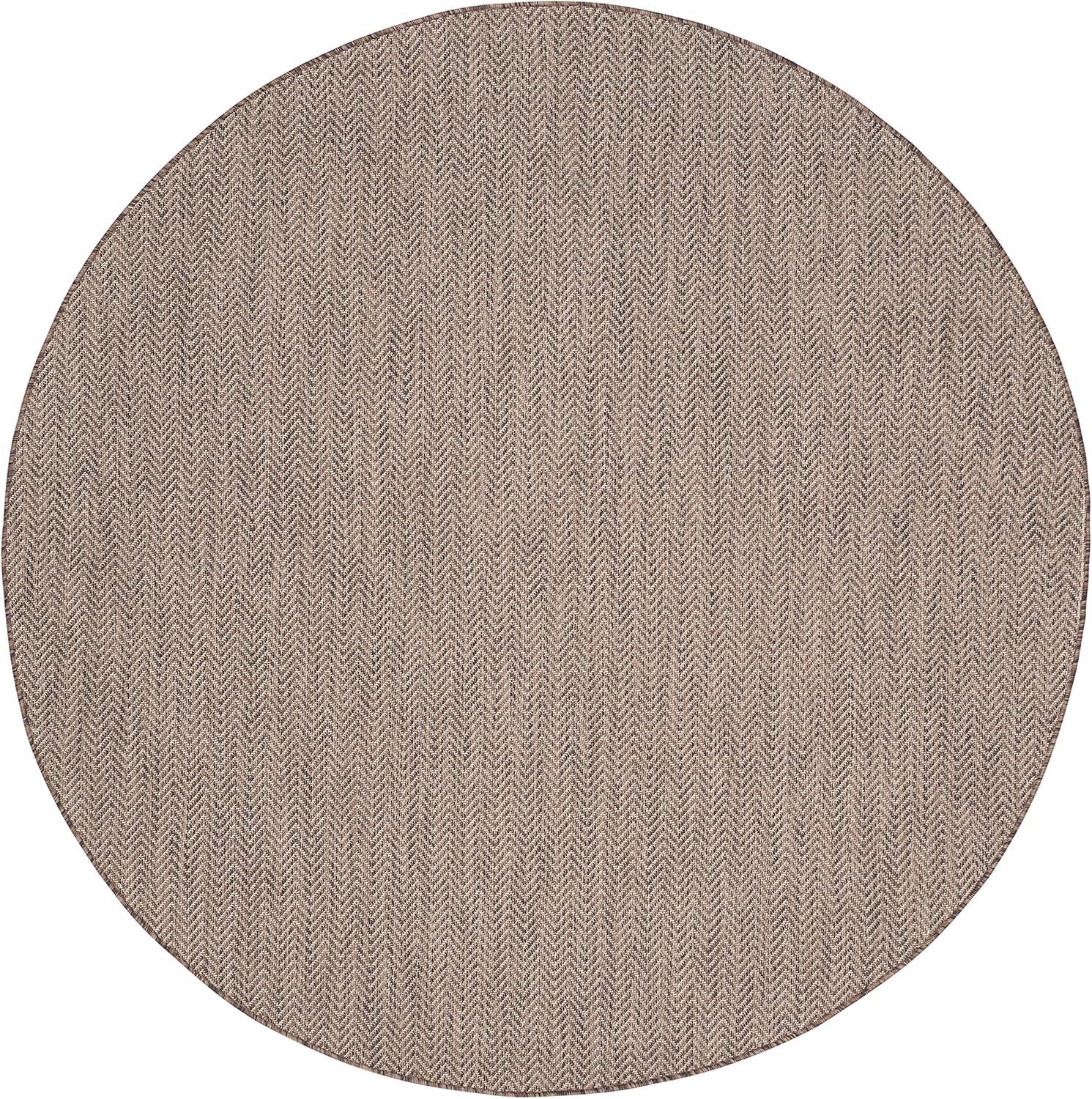 image:imageSAFAVIEH Washable Rug Outdoor Courtyard Collection 10 Square Black amp Beige NonShedding amp Easy Cleaning Ideal for Patio Backyard Mudroom CY802236621BrownBeige