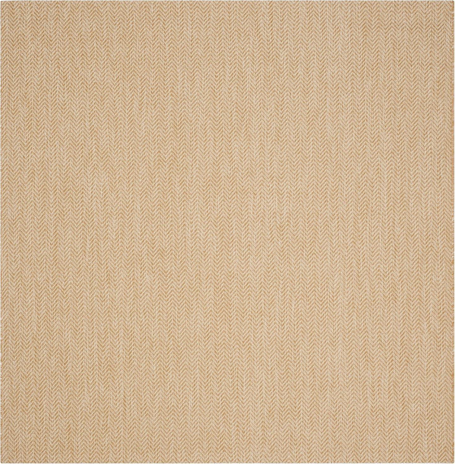 image:imageSAFAVIEH Washable Rug Outdoor Courtyard Collection 10 Square Black amp Beige NonShedding amp Easy Cleaning Ideal for Patio Backyard Mudroom CY802236621NaturalCream