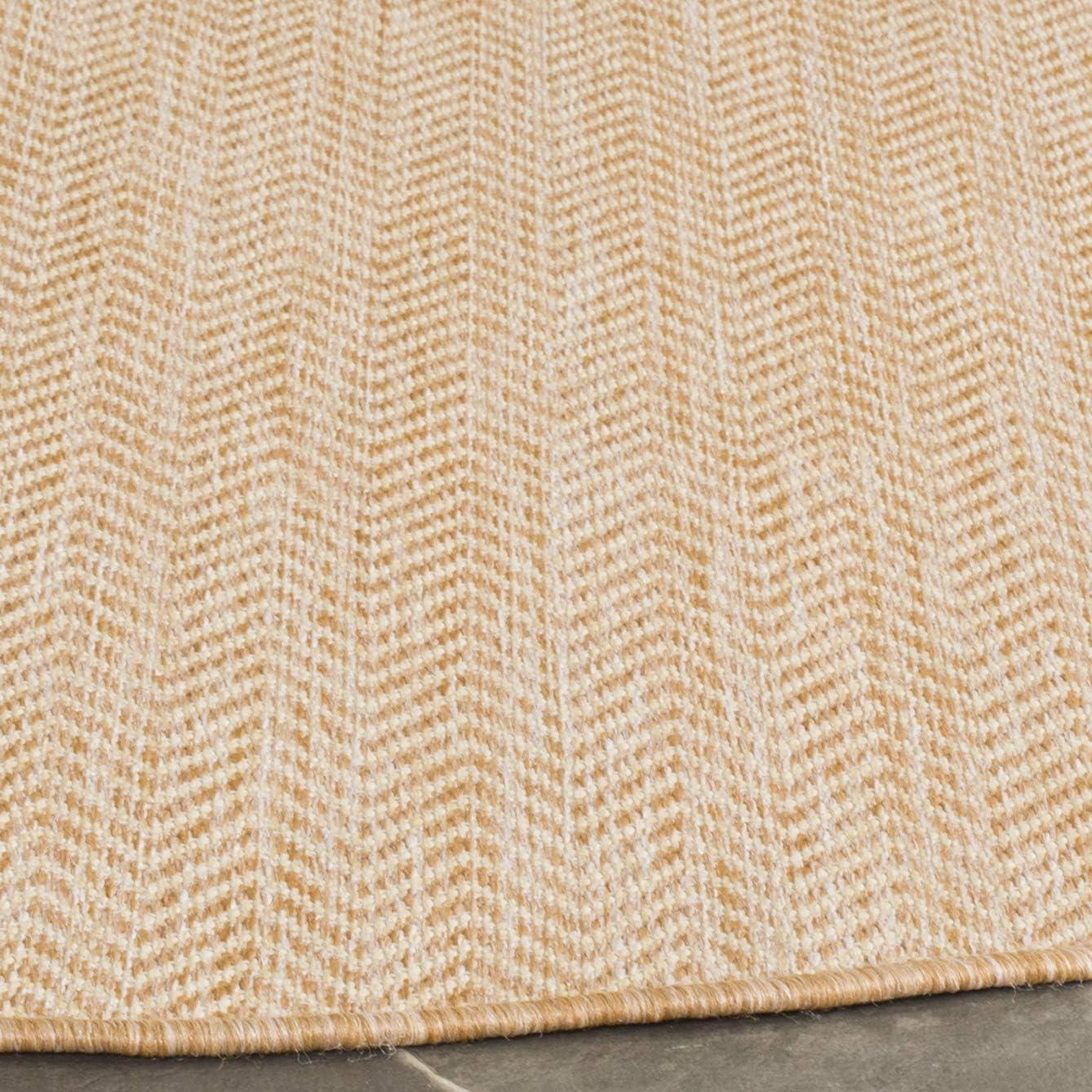 image:imageSAFAVIEH Washable Rug Outdoor Courtyard Collection 10 Square Black amp Beige NonShedding amp Easy Cleaning Ideal for Patio Backyard Mudroom CY802236621BlackBeige