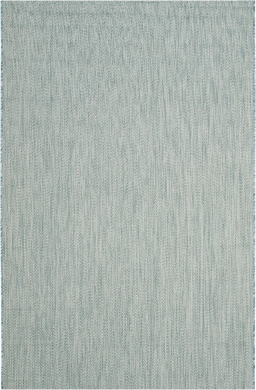 image:imageSAFAVIEH Washable Rug Outdoor Courtyard Collection 10 Square Black amp Beige NonShedding amp Easy Cleaning Ideal for Patio Backyard Mudroom CY802236621AquaGrey