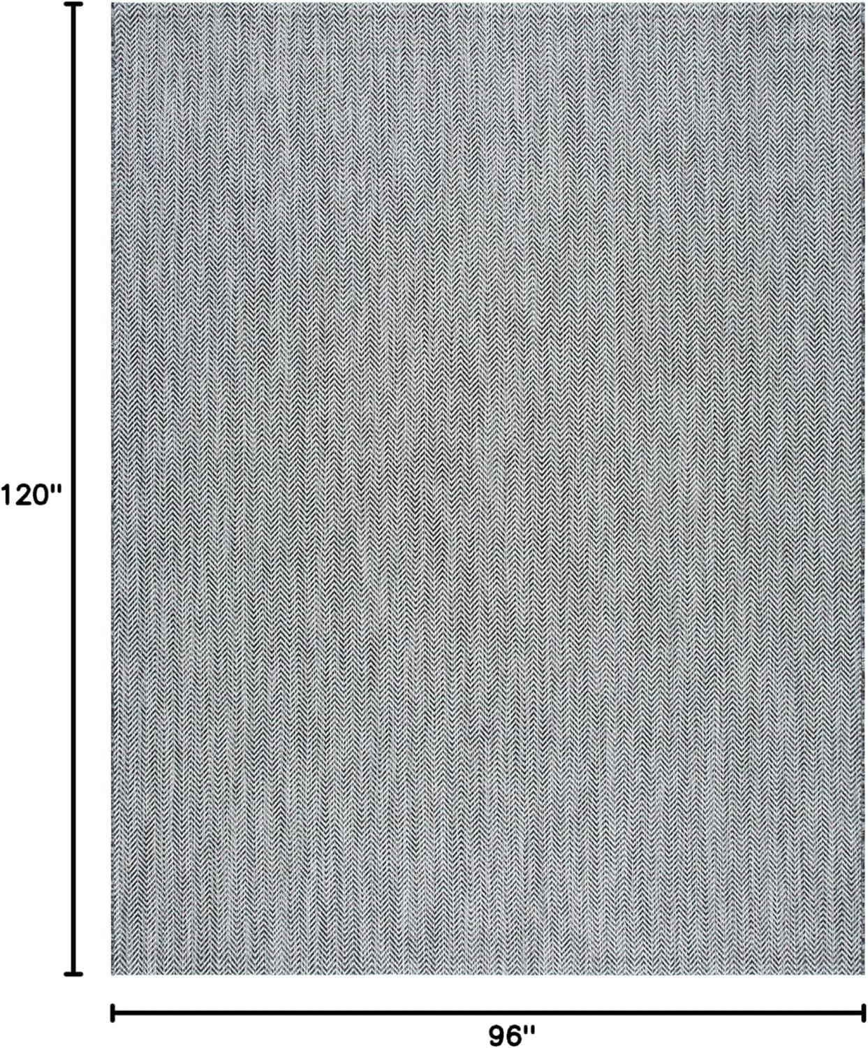 image:imageSAFAVIEH Washable Rug Outdoor Courtyard Collection 10 Square Black amp Beige NonShedding amp Easy Cleaning Ideal for Patio Backyard Mudroom CY802236621BlackBeige