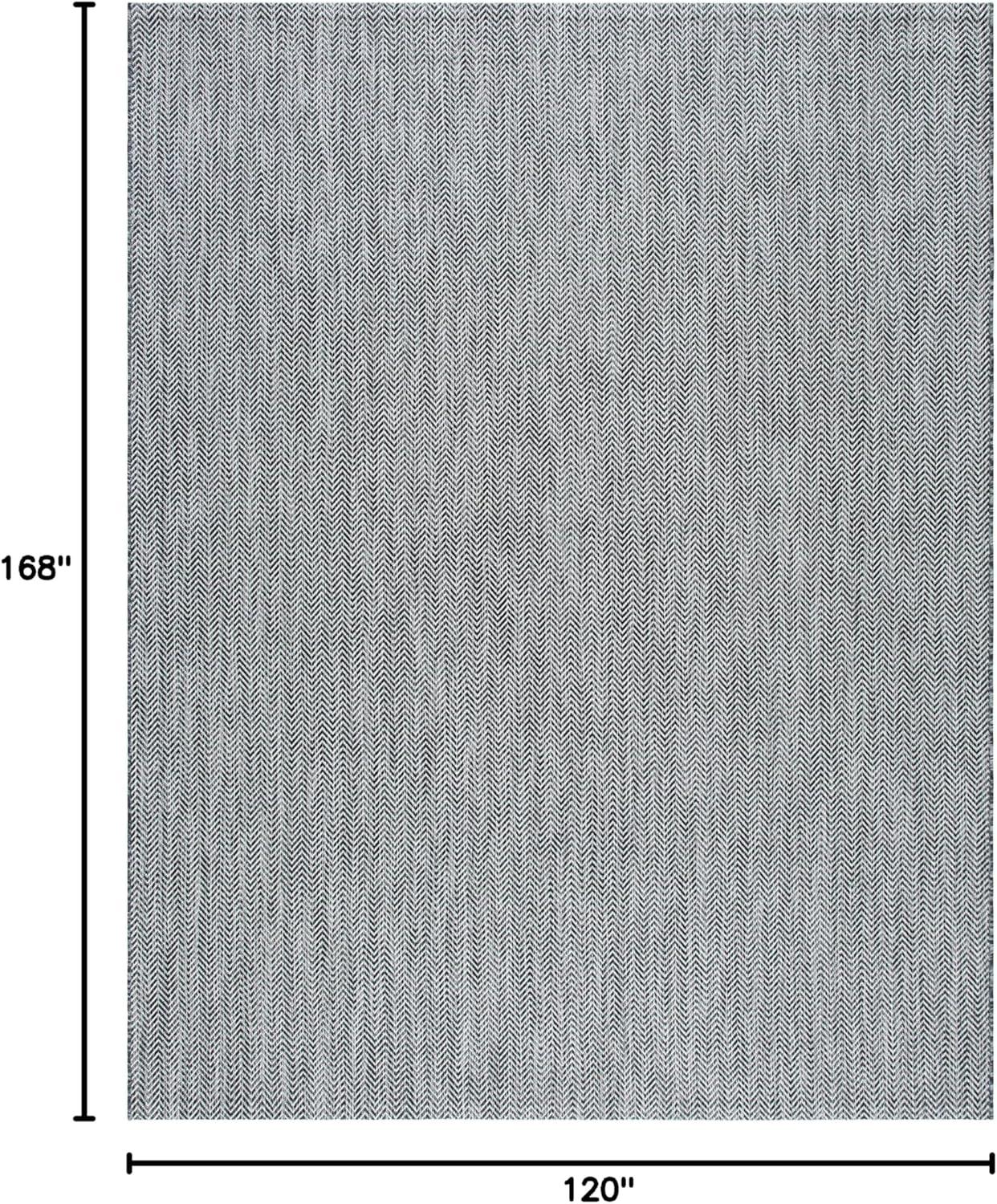 image:imageSAFAVIEH Washable Rug Outdoor Courtyard Collection 10 Square Black amp Beige NonShedding amp Easy Cleaning Ideal for Patio Backyard Mudroom CY802236621BlackBeige