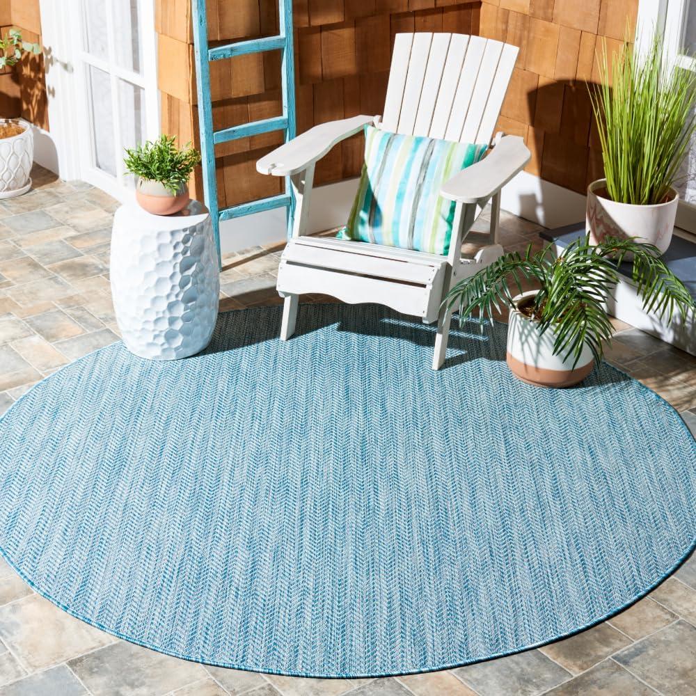 image:imageSAFAVIEH Washable Rug Outdoor Courtyard Collection 10 Square Black amp Beige NonShedding amp Easy Cleaning Ideal for Patio Backyard Mudroom CY802236621AquaGrey