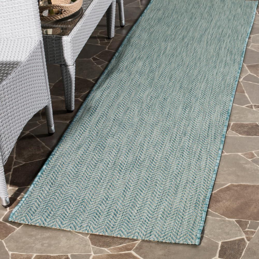 image:imageSAFAVIEH Washable Rug Outdoor Courtyard Collection 10 Square Black amp Beige NonShedding amp Easy Cleaning Ideal for Patio Backyard Mudroom CY802236621AquaGrey